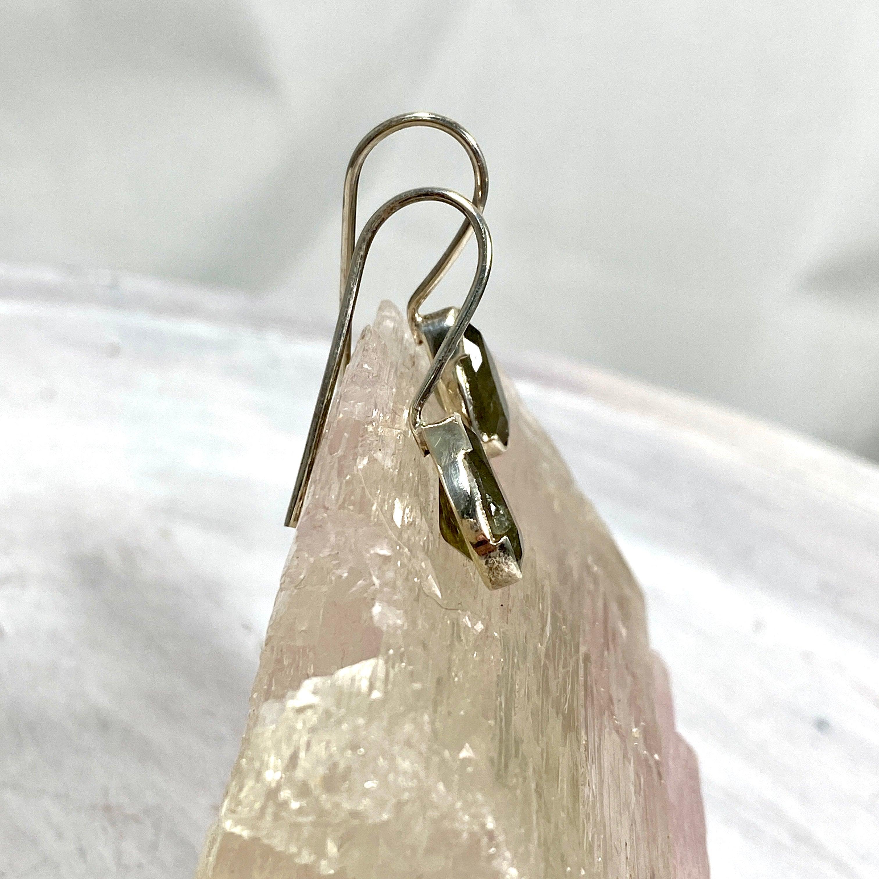 Labradorite Faceted Teardrop Earrings for Women - Genuine Gemstone Dangle Earrings - Elegant Handmade Jewelry for Parties, Weddings & Special Occasions