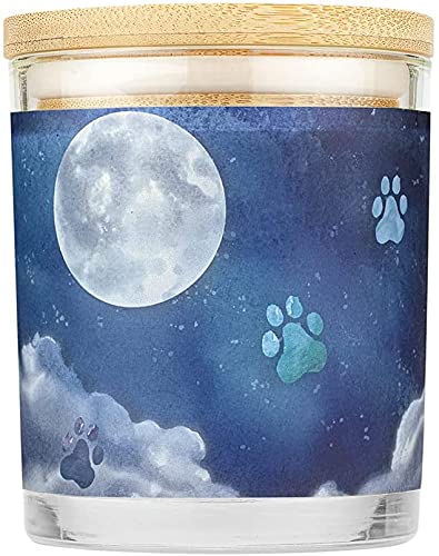 One Fur All Pet House Candle 2 Pack - Soy Wax, Clean Burning Scented Candles for Pet Odor Elimination - Moonlight Fragrance - Perfect for Living Rooms, Bedrooms & Pet-Friendly Homes