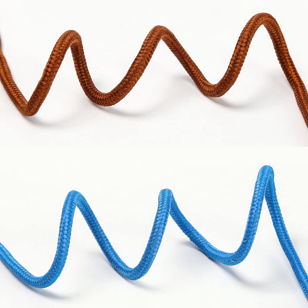 Durable Round Polyester Shoelaces for Kids & Adults - 23.5 to 47 Inch (60-120cm) - Perfect for Sneakers, Running Shoes & Casual Footwear