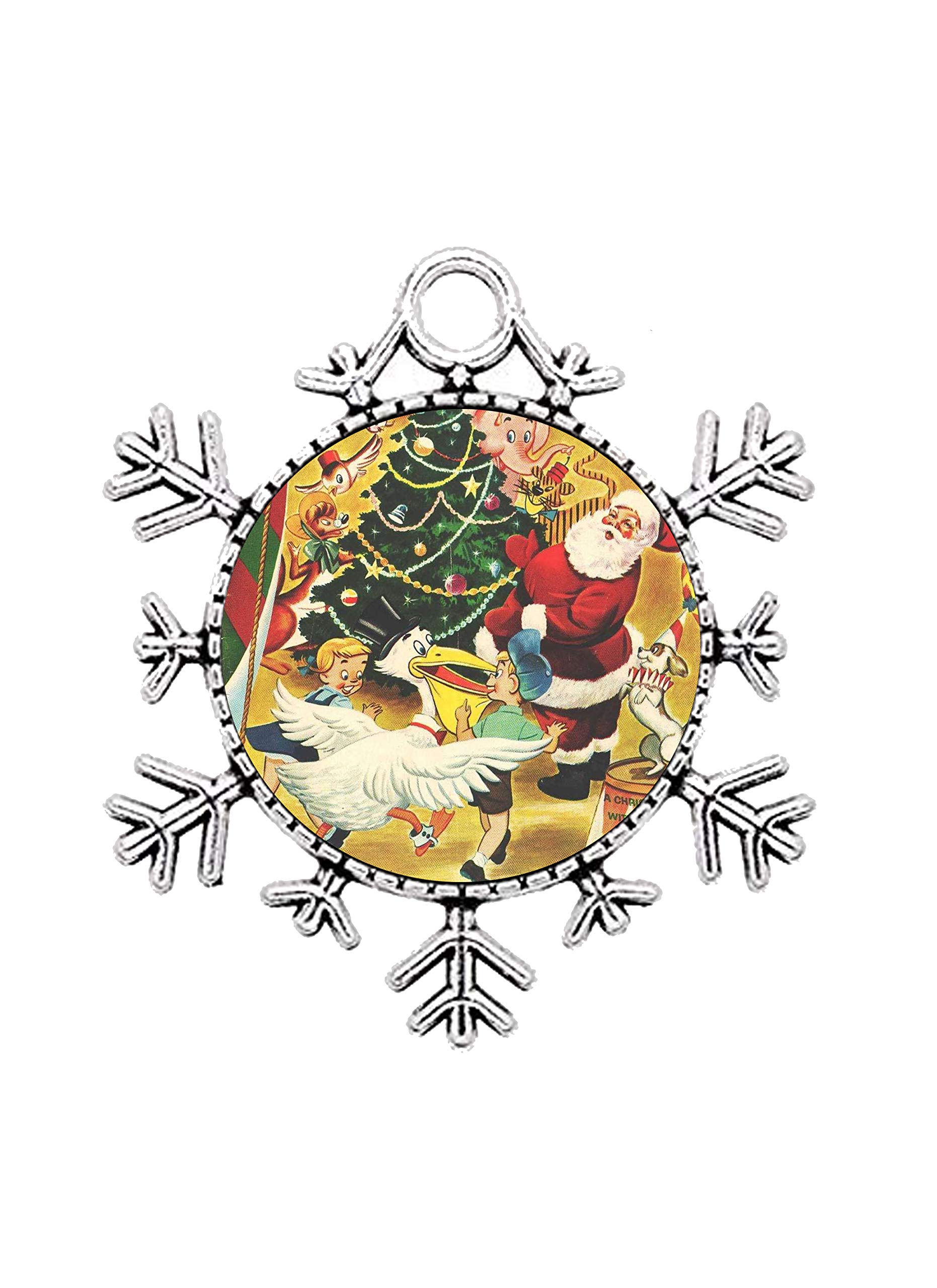 Snowflake Necklace Christmas Gift - Handmade Pendant for Holiday Gifting