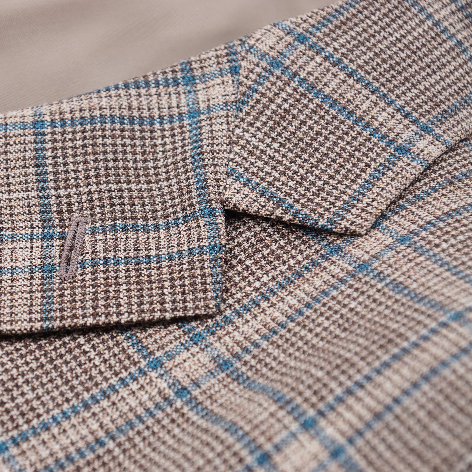 Belvest Slim Fit Layered Check Wool Silk Suit for Men | Premium Business & Formal Attire | Perfect for Weddings, Office Meetings & Special Occasions