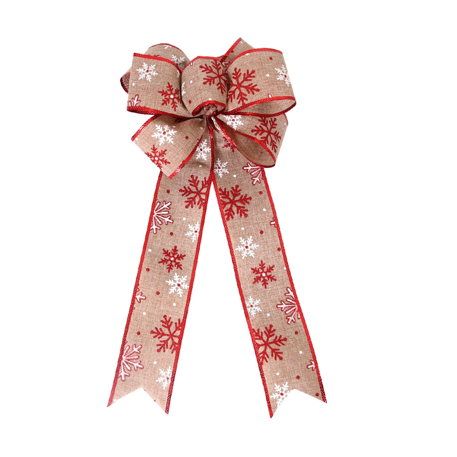43cm Large Velvet Christmas Tree Topper Bow with Glitter Gold - Elegant Wreath for Outdoor Holiday Decorations - Perfect for Front Door, Home, and Mirror Decor (One Size) - Ideal for Christmas Parties, Gift Wrapping & Festive Home Styling
