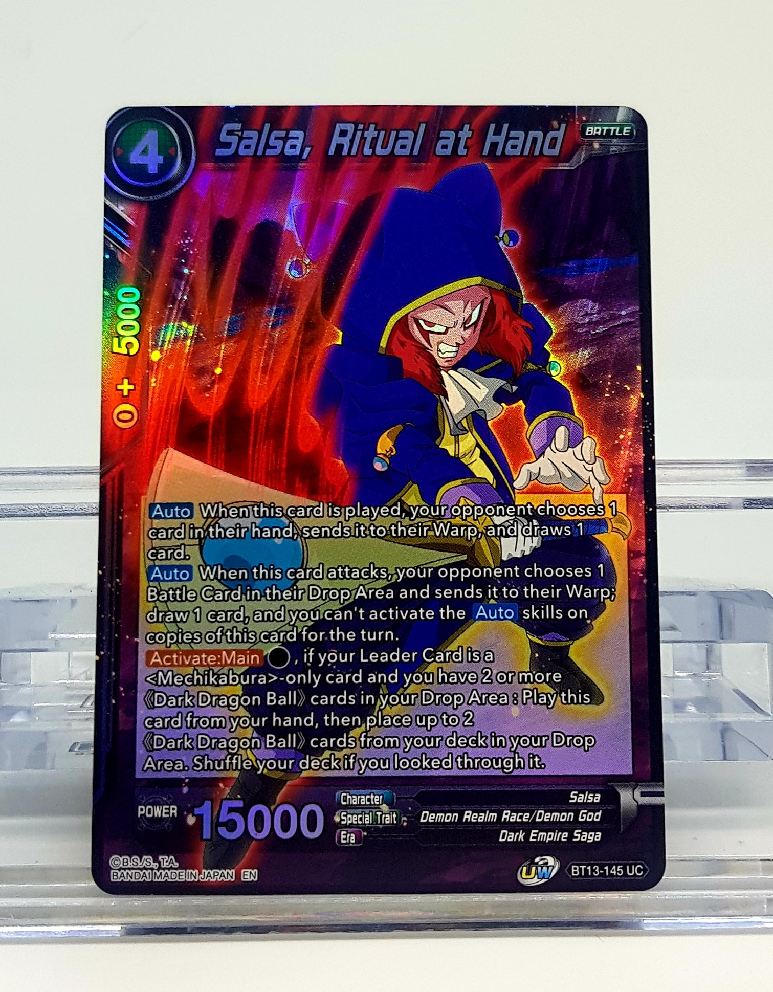 Dragon Ball Super Salsa Ritual at Hand Foil Card BT13-145 UC | Collectible Trading Card Game | Perfect for Battles & Display