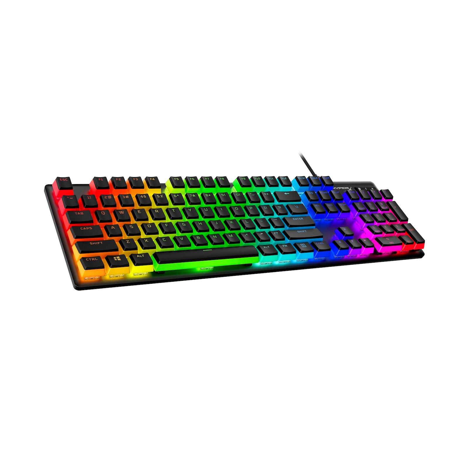 HyperX Pudding Keycaps 2 - Full 104/105 Key Set - PBT Double-Shot Keycaps for Mechanical Keyboards - Perfect for Gaming, Typing & Custom PC Builds