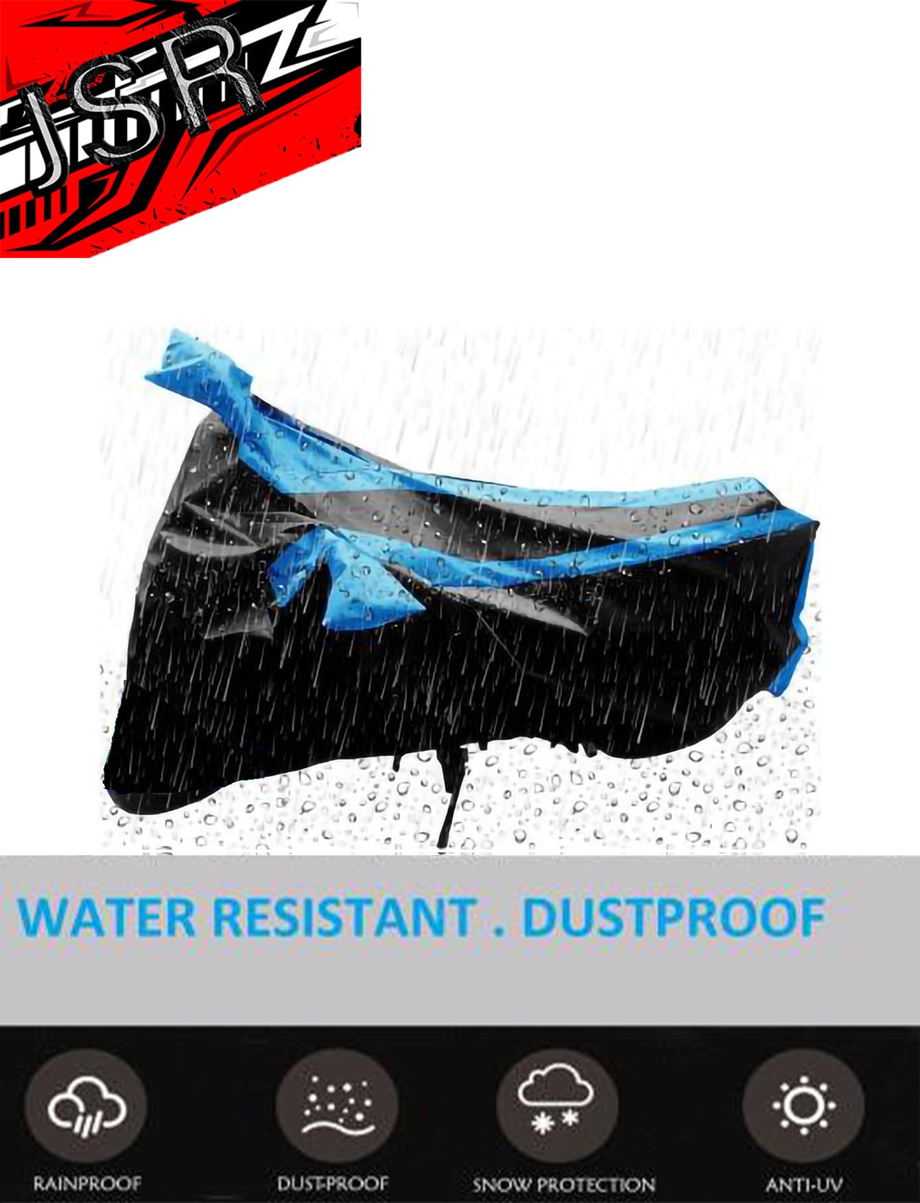 Premium Waterproof Bike Cover for Bajaj Pulsar NS125 & Scooty - UV Protection with Side Mirror Pockets | All-Weather Motorcycle Protection for Rain, Sun & Dust | Perfect for Outdoor Parking & Long-Term Storage