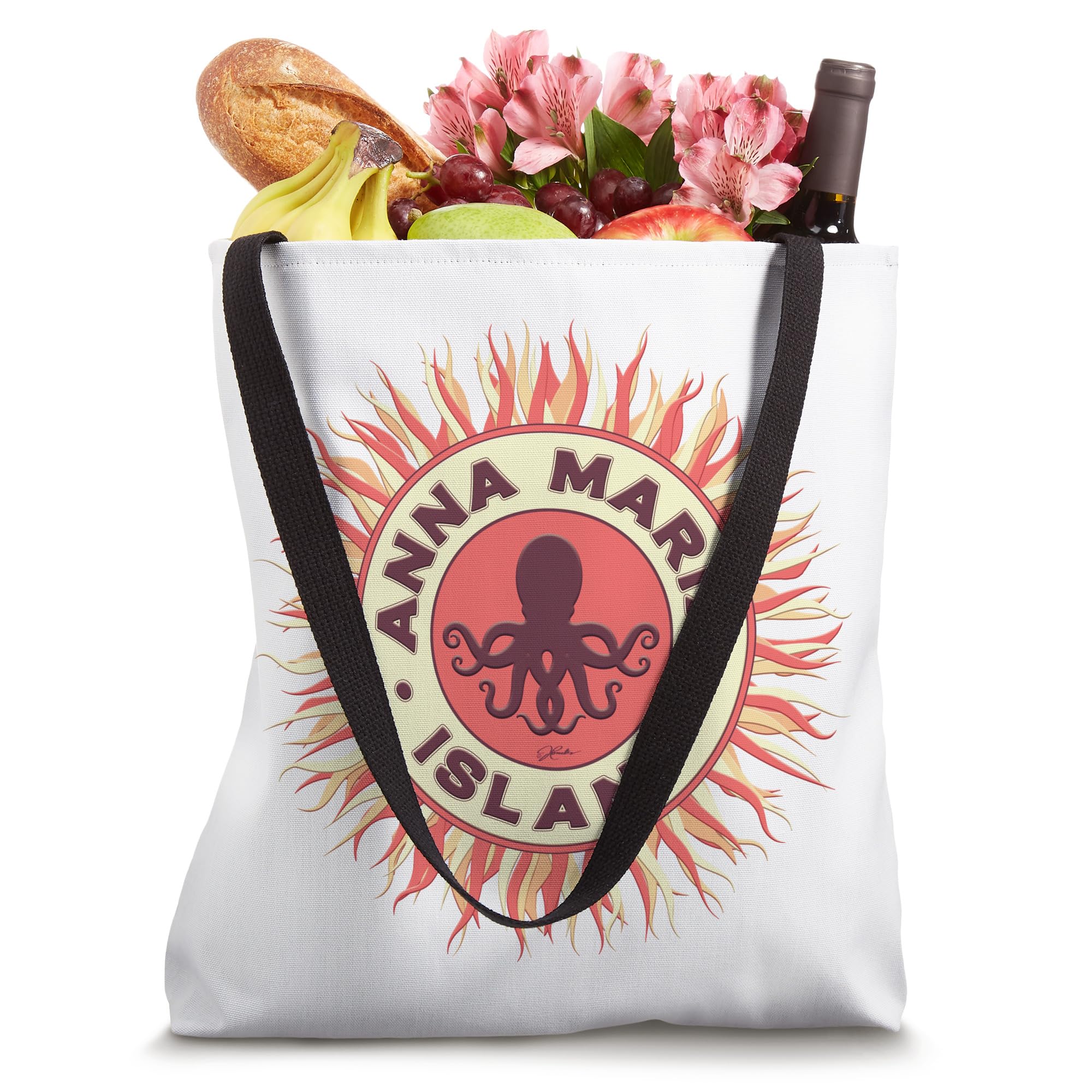 JCombs: Stylish and Durable Anna Maria Island Florida Beach Tote Bag - Perfect for Beach Trips, Shopping, and Summer Outings