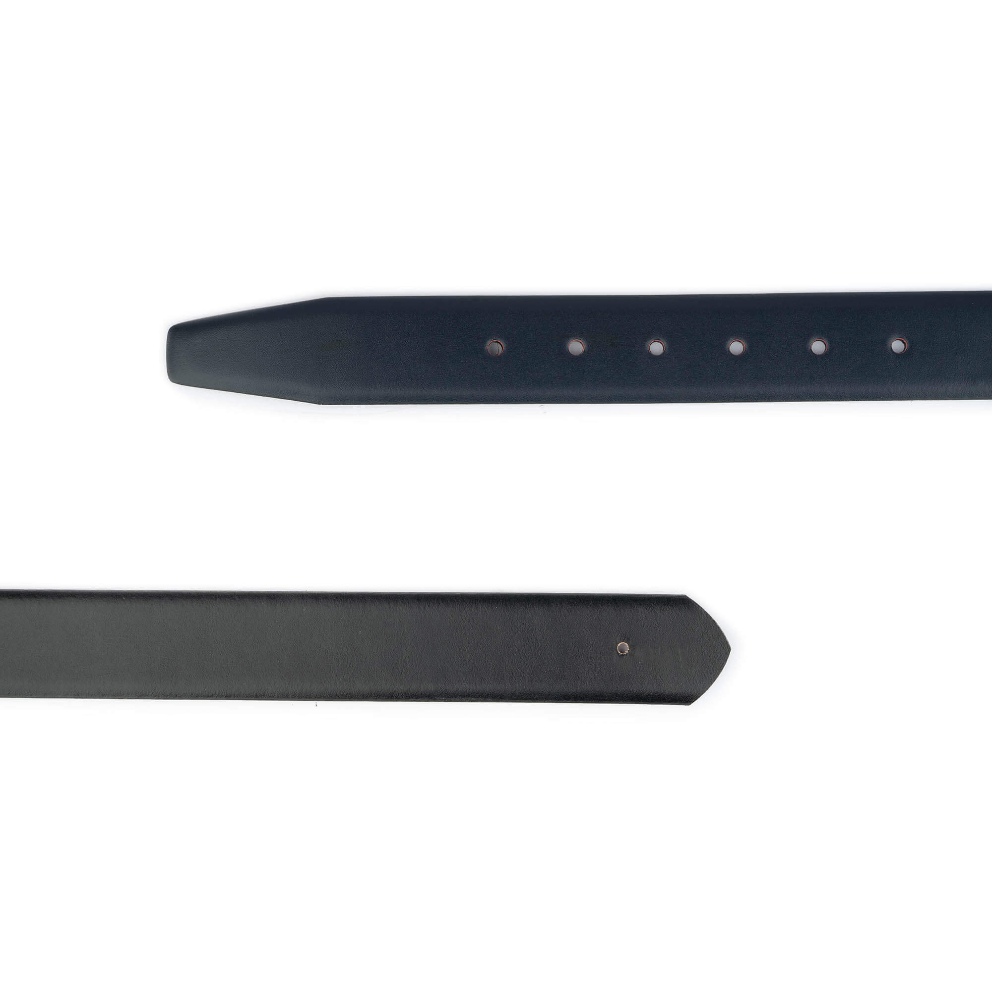 Men's Genuine Leather Reversible Belt - Blue & Black - Compatible with Montblanc Buckles - Premium Replacement Strap for Dress & Casual Wear