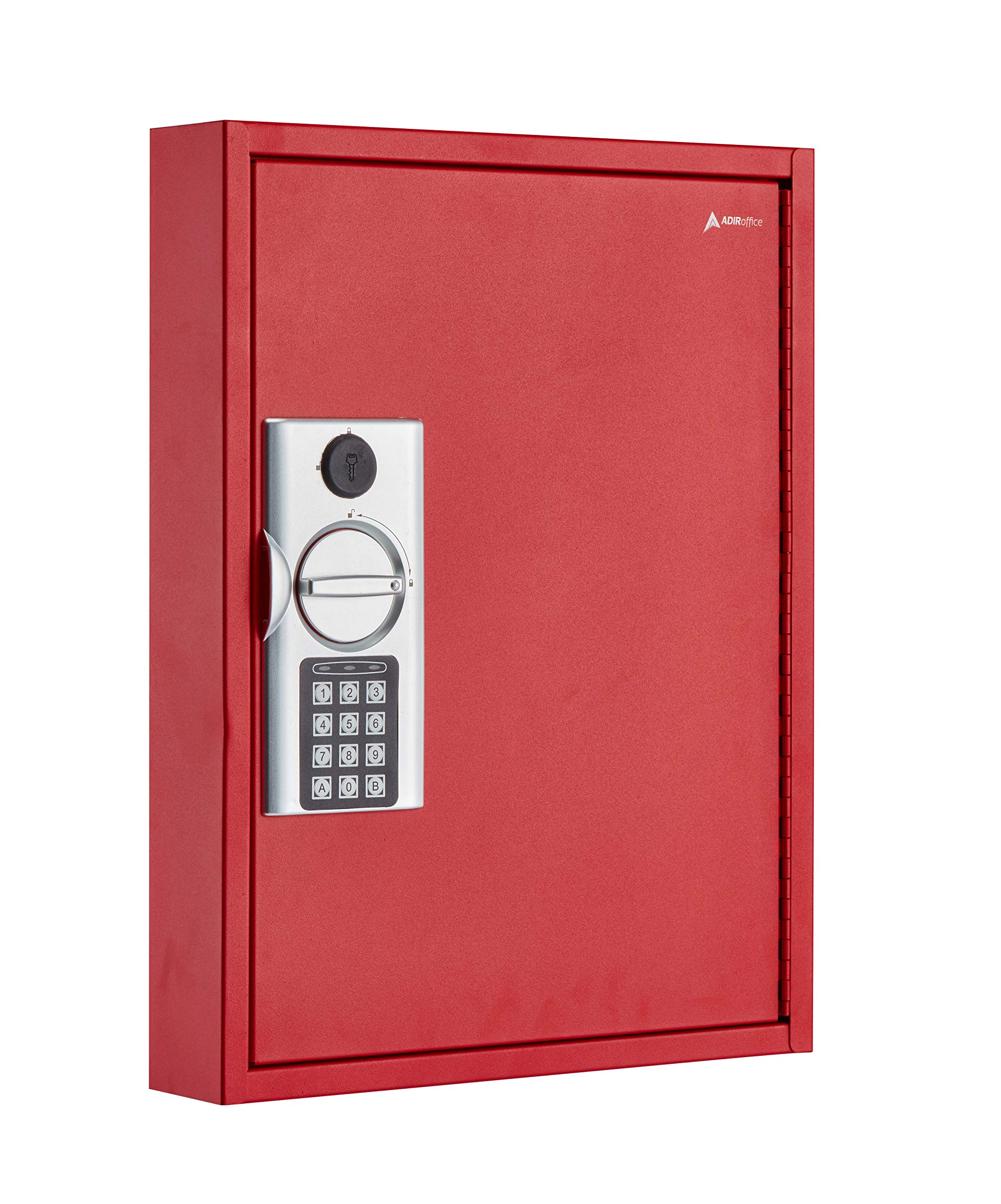 AdirOffice 60-Key Wall Mount Key Holder with Digital Lock - Secure Key Storage Box for Valet Parking, Car Dealers & Home Use - Space-Saving Key Cabinet with Programmable Code