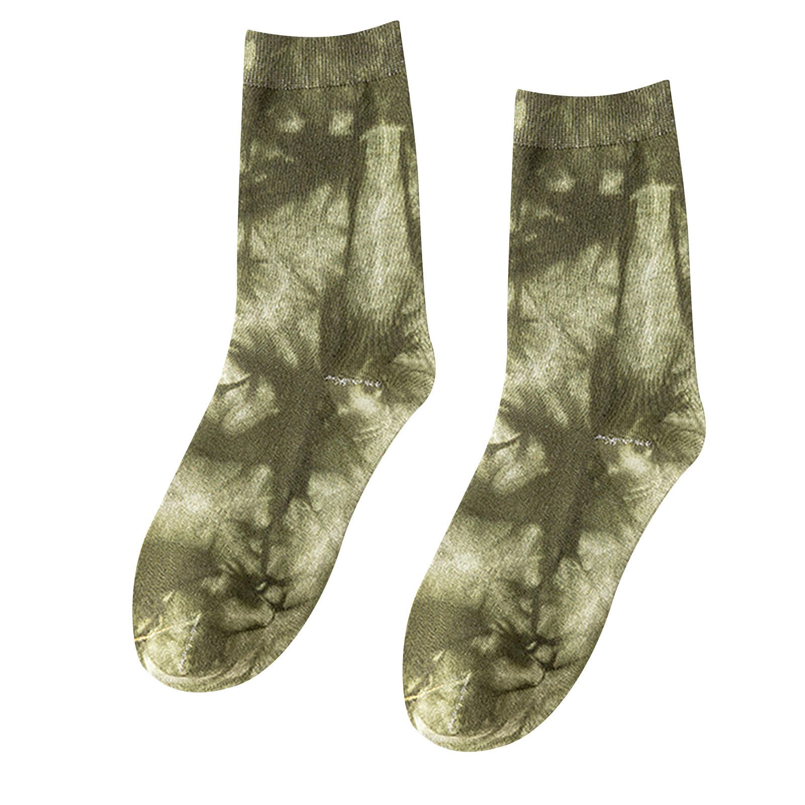 FZVYD Tie Dye Cotton Crew Socks for Women & Men - Soft Casual Athletic Socks with Fashionable Aesthetic Design - Perfect Comfy Gifts for Running, Yoga, Workout and Daily Wear