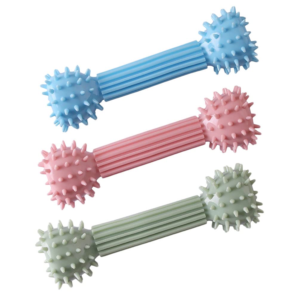 3Pcs Safe Dog Chew Toys - Bite-Resistant Teething Toys for Puppies - Play & Train at Home