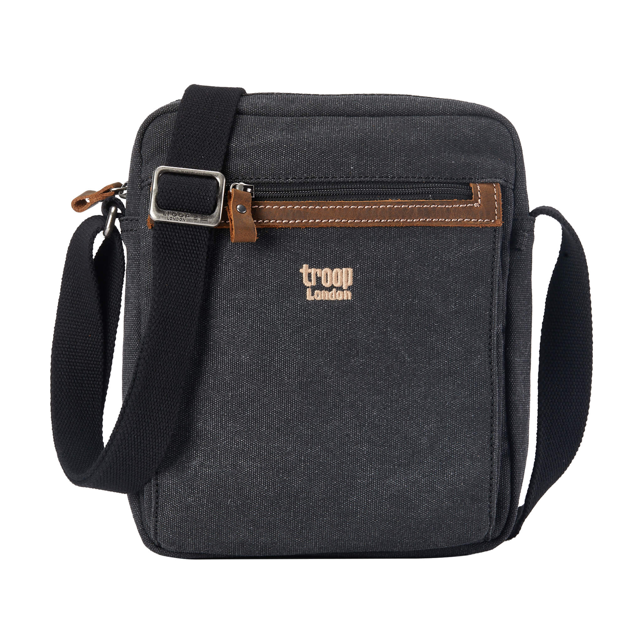 Troop London Classic Canvas Crossbody Bag for Men & Women - Stylish & Durable Shoulder Bag for Travel, Work & Everyday Use