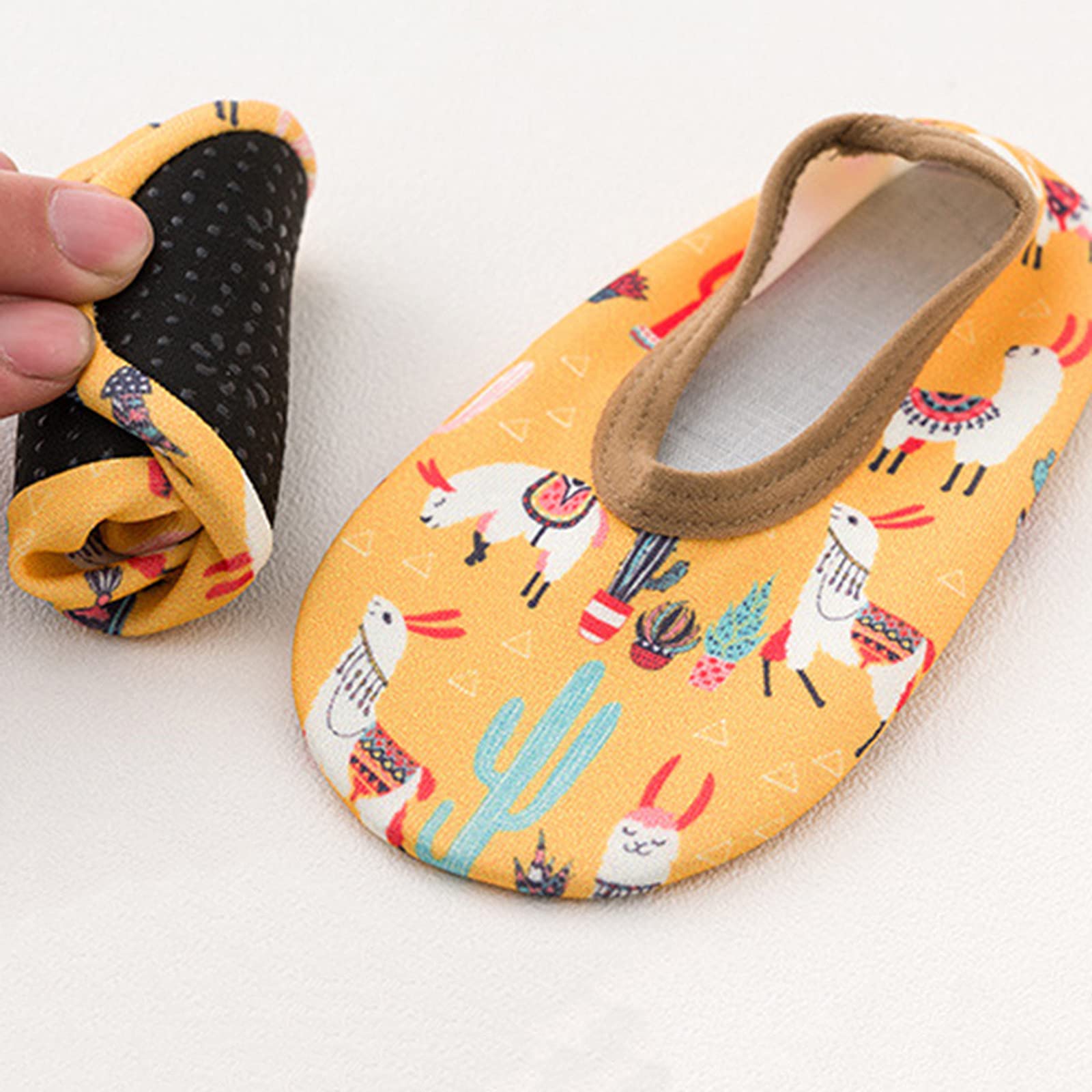 Gaoqi Baby Water Shoes for Boys & Girls - Non-Slip Barefoot Aqua Socks with Cartoon Designs | Perfect for Swimming, Beach, Pool & Water Play