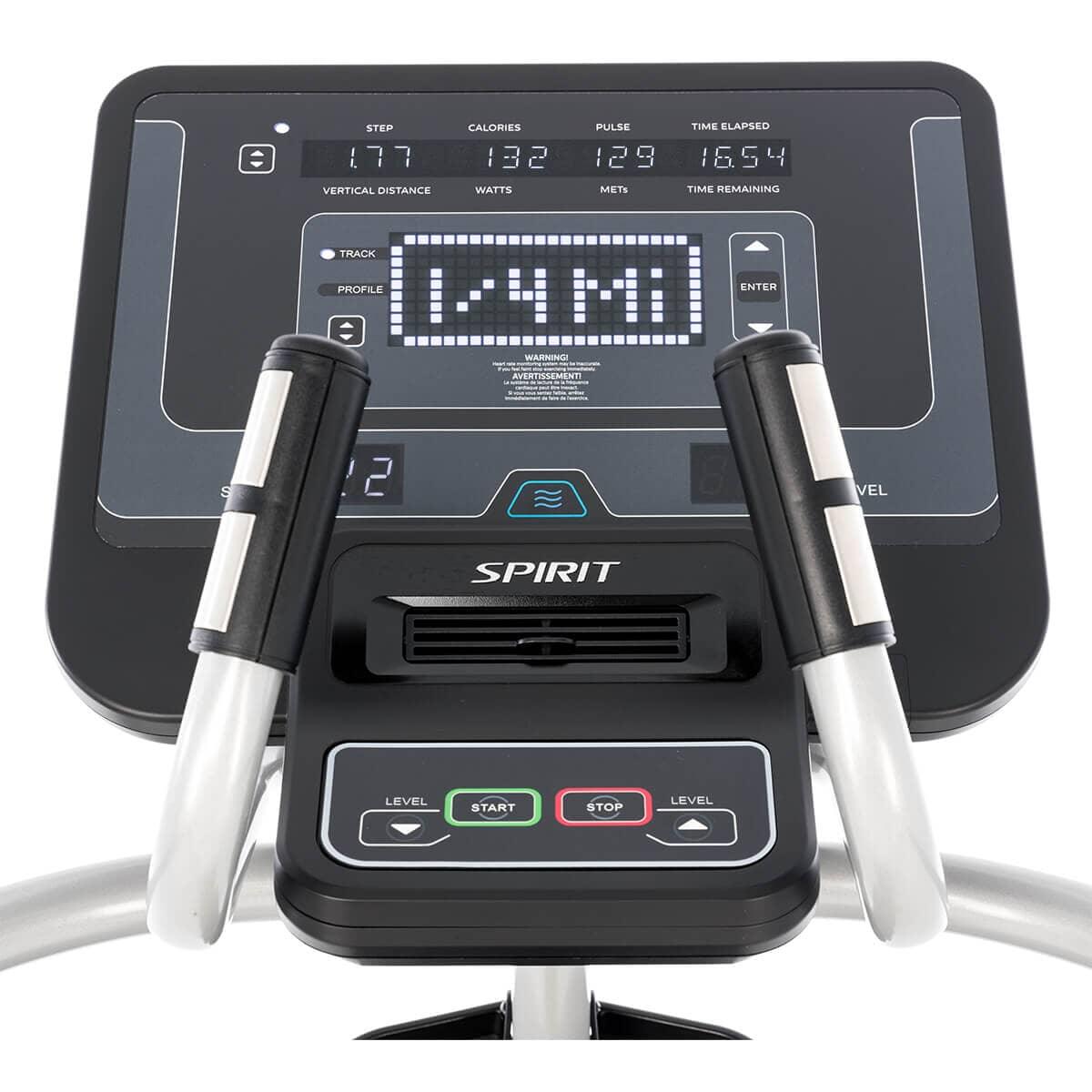 Spirit Fitness CS800 Stepper Machine - Compact Home Exercise Equipment for Cardio & Leg Workouts - Perfect for Small Spaces & Apartment Workouts