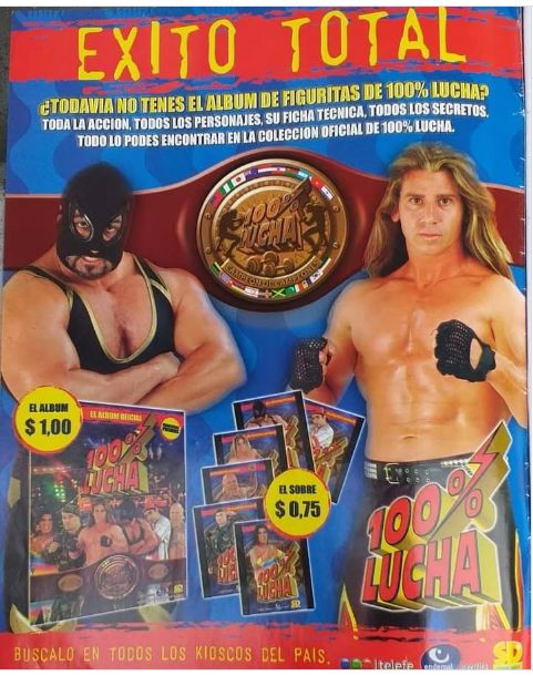 Authentic 100% Lucha Libre Sticker Album - Collectible Mexican Wrestling Stickers from Argentina | Perfect for Scrapbooking, Gift Giving & Fan Collections