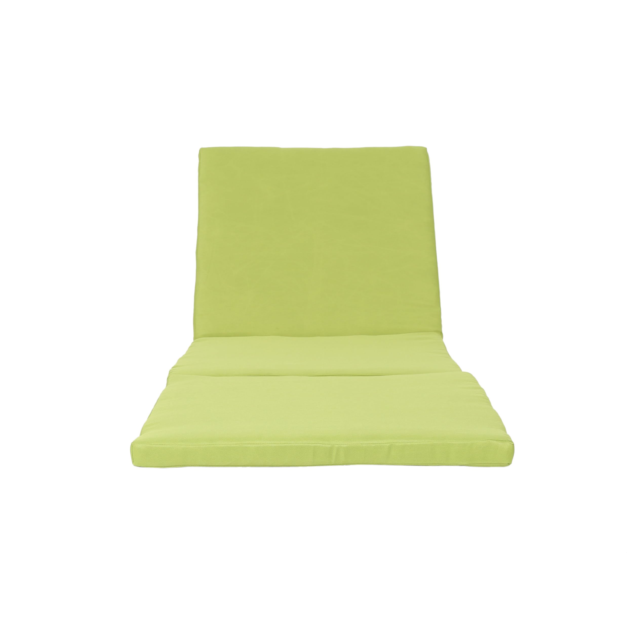 Christopher Knight Home Jamaica Outdoor Water Resistant Chaise Lounge Cushions, 2-Piece Set, Green - Perfect for Poolside, Patio, and Beach Relaxation