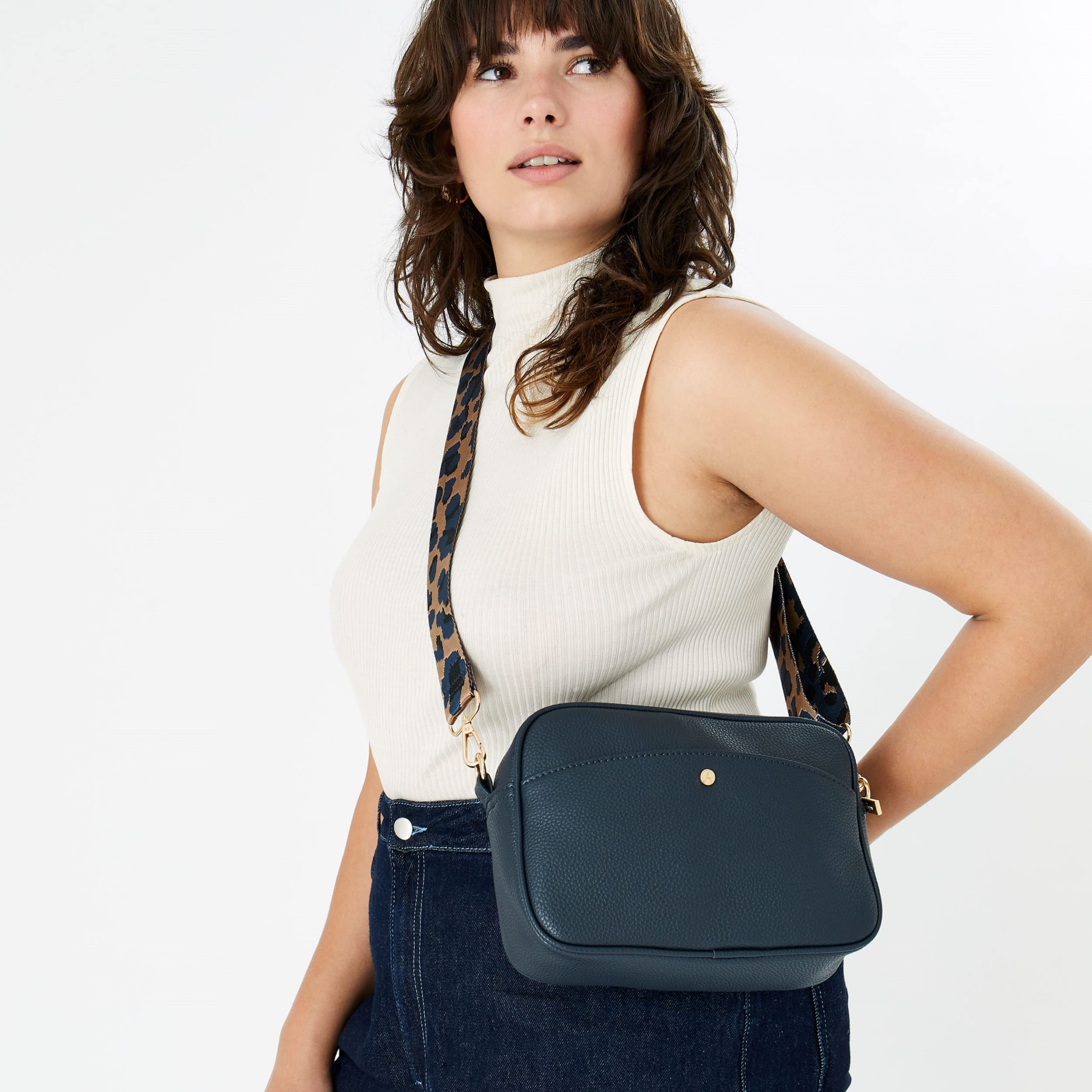 Accessorize London Women's Camera Sling Bag - Stylish Adjustable Crossbody Shoulder Bag for Women | Perfect for Travel, Photography & Everyday Use