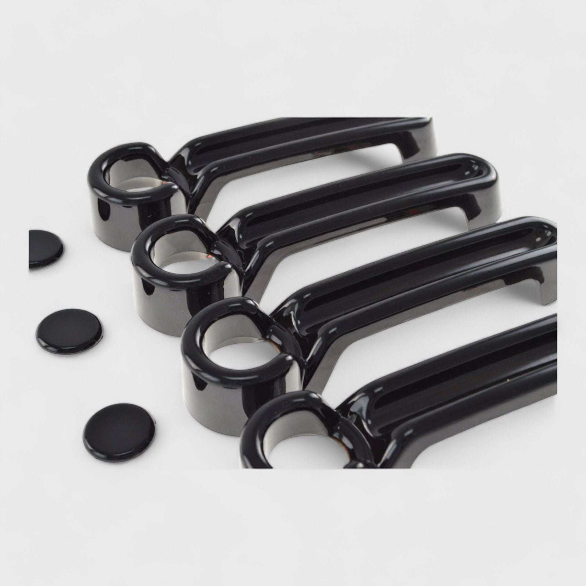 Glossy Black Chrome Delete Door Handle Cover for Cars - No Smart Key (DH6122BLK) | Upgrade Your Vehicle's Exterior Style & Protection