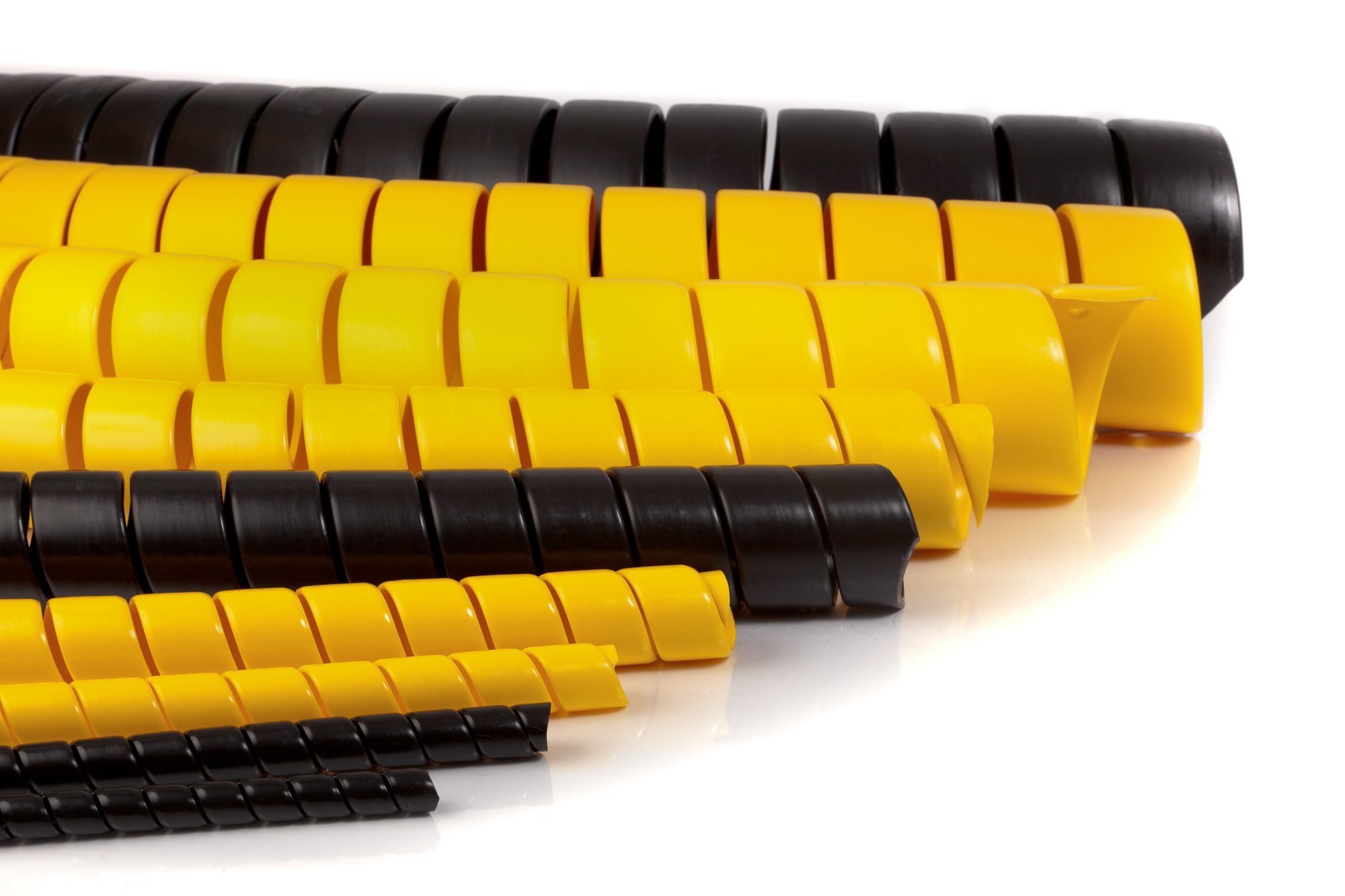 Caplugs SPSS Series Black HD-PE Plastic Safe-Spirals Spiral Wrap Hose & Cable Protector 0.67