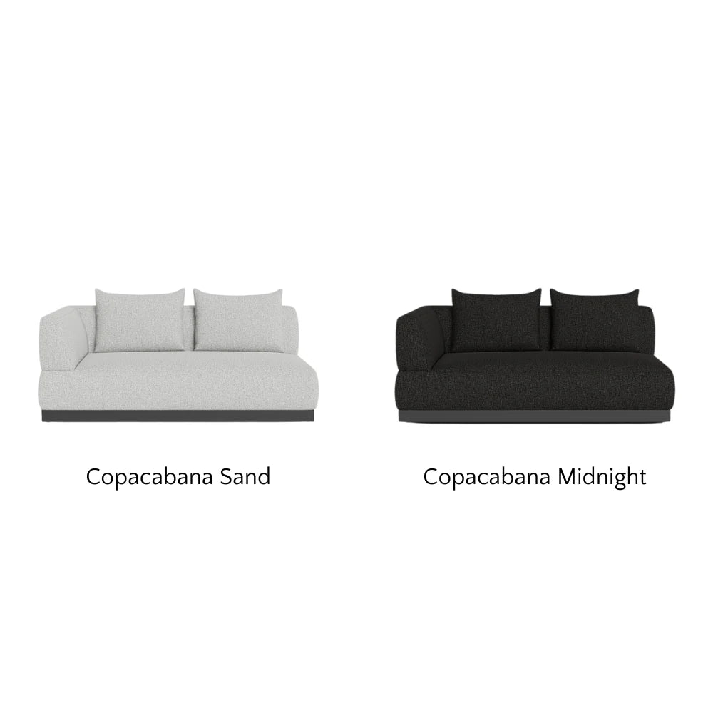 Amalfi 2-Seat Left-Arm Outdoor Sectional Sofa Set - Weather-Resistant Patio Furniture for Garden, Poolside & Backyard Relaxation