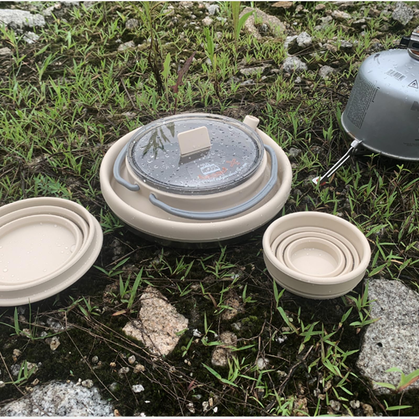 Portable Collapsible Camping Kettle - 1.5L Lightweight Coffee Pot for Hiking, Backpacking, Travel & Outdoor Adventures - Perfect for Camping, Picnics and Emergency Preparedness