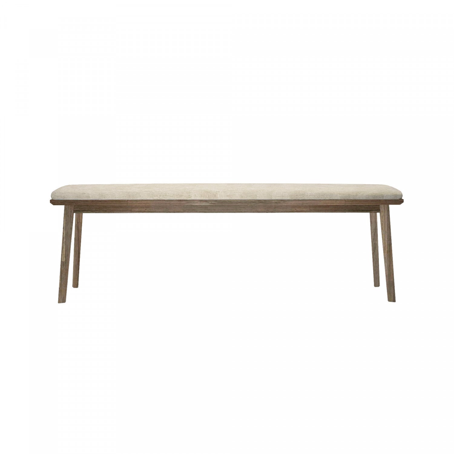 Borgrad 59-Inch Wooden Bench in Sand Color - Perfect for Patio, Garden, and Outdoor Seating