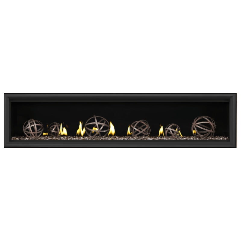 Napoleon Vector 74 Linear Direct Vent Gas Fireplace - LV74N | Modern Home Heating Solution for Living Rooms & Patios