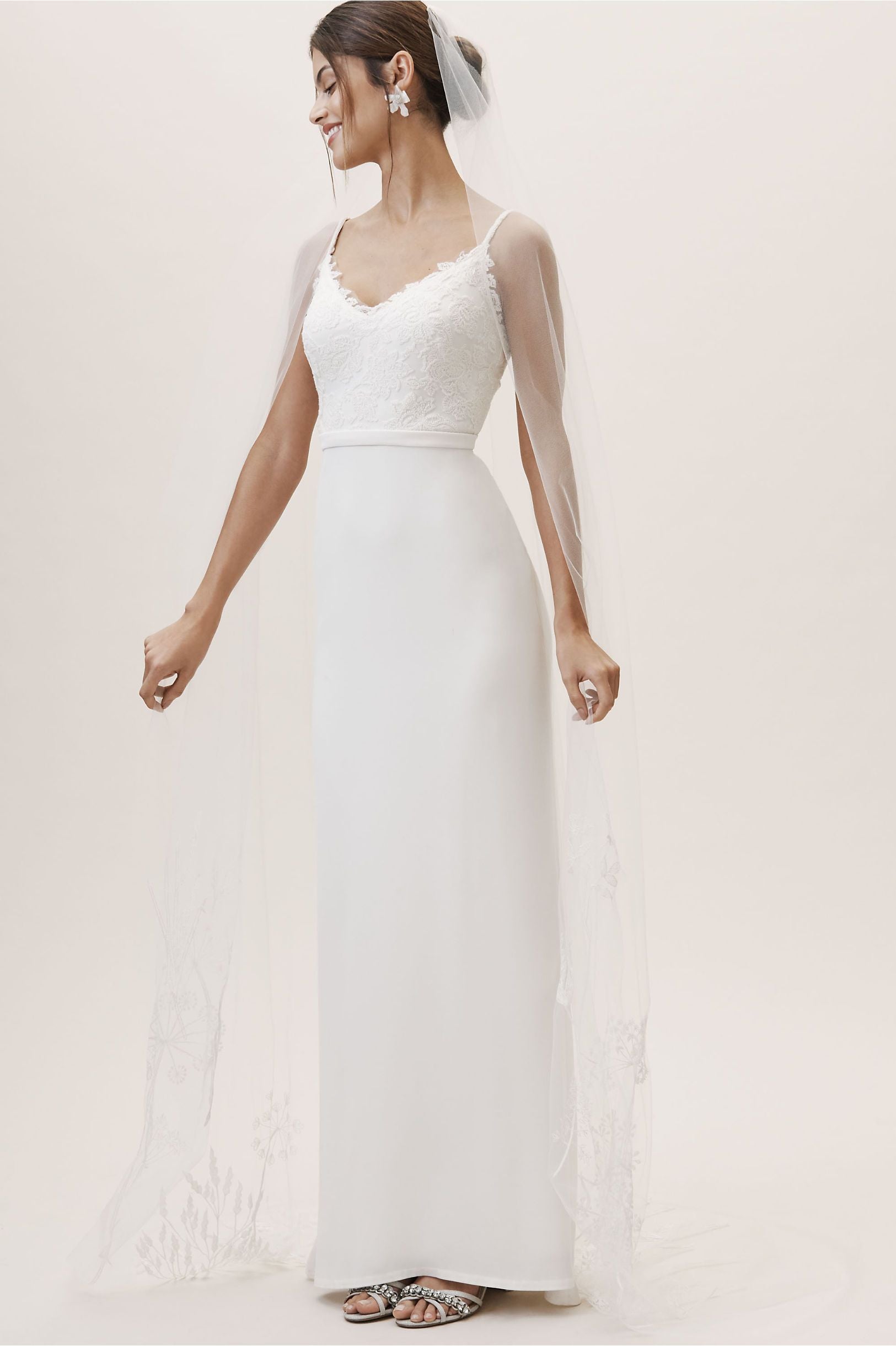 BHLDN Tadashi Shoji Brett Gown - Elegant Lace Wedding Dress for Brides | Perfect for Beach, Garden & Formal Weddings