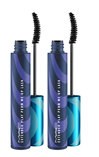 Extended Play Perm Me Up Lash Mascara Duo - Full Size Waterproof Volumizing Mascara for Long-Lasting Curly Lashes | Perfect for Day & Night Wear, Parties & Special Occasions