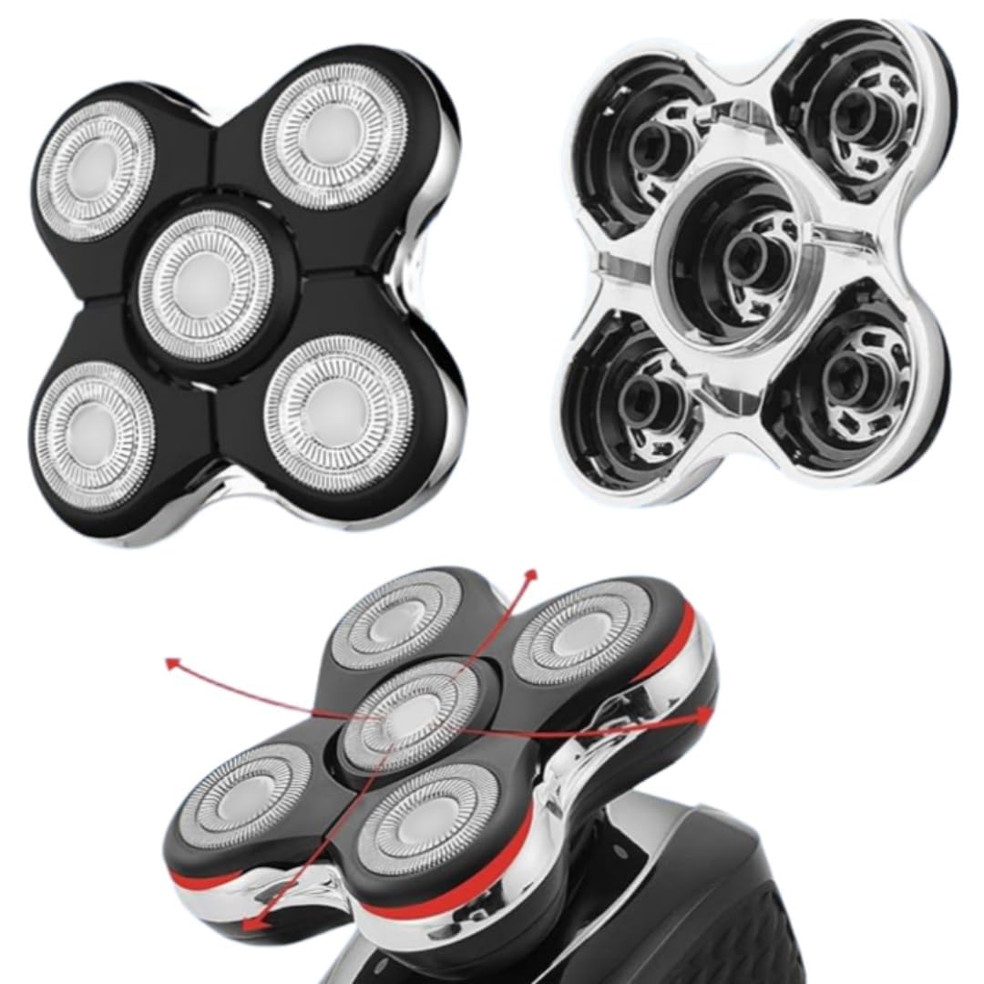 Replacement Shaver Heads for Remington Balder Pro XR7000 - Compatible Razor Blades for Men's Head Shaving - Perfect for Home, Travel & Grooming Kits