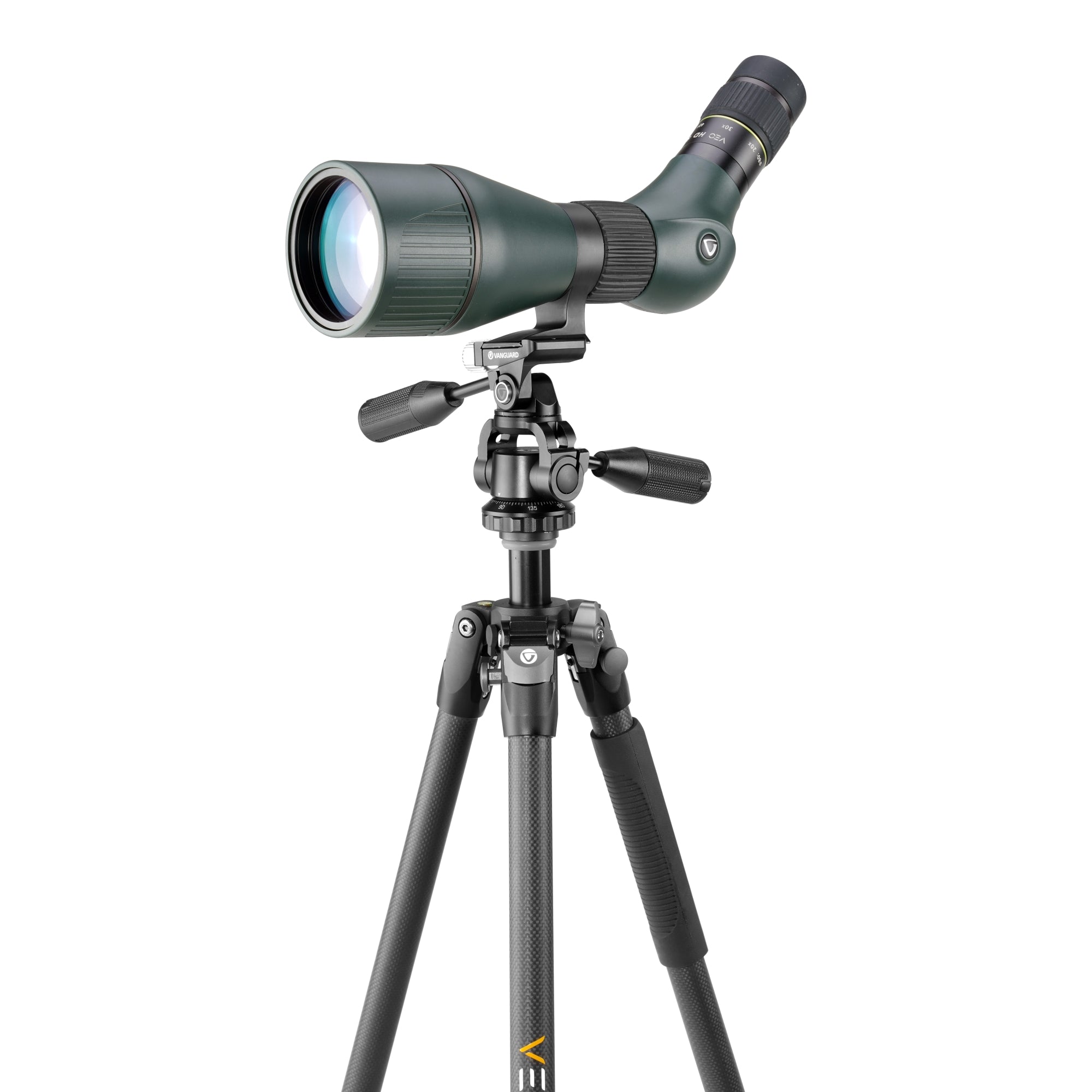 VEO 3 263CPS Carbon Fiber Tripod with Three-Way Pan Head - Lightweight & Stable Camera Tripod for Photography, Videography, and Travel