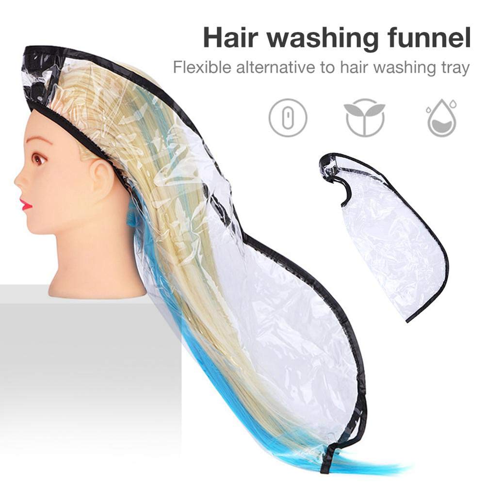 **Flexible Hair Washing Funnel for Upright Position - Anti-Drip Shampoo Funnel for Elderly & Disabled - Waterproof Home & Salon Hair Care Tool for Easy Shampooing & Styling**    *(Perfect for Bedridden Patients, Seniors, and Post-Surgery Hair Washing at Home or Salon)*