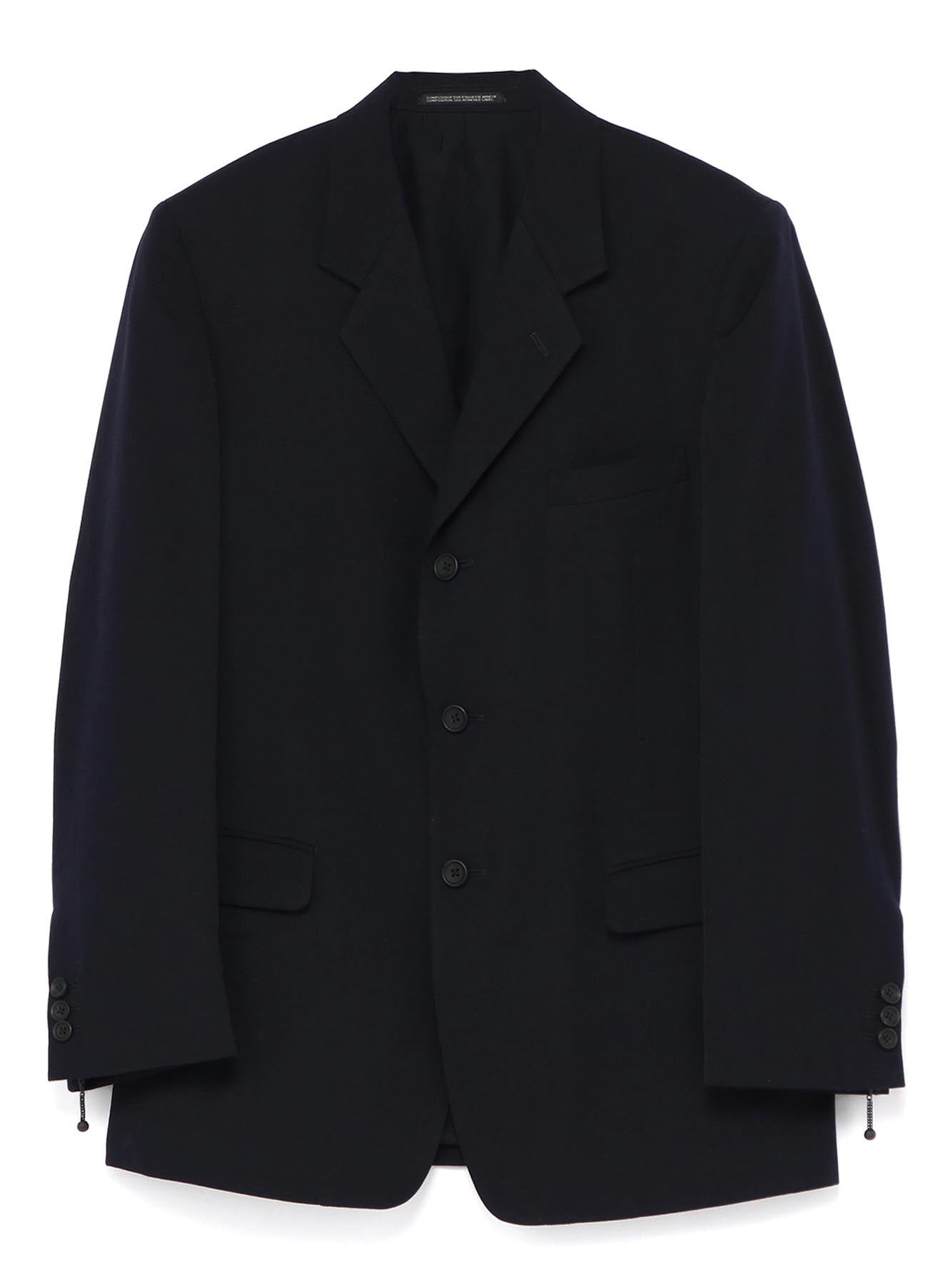 Men's Gabardine 3-Button Single Fastener Suit Jacket - Formal Business Attire, Office Wear & Special Occasions