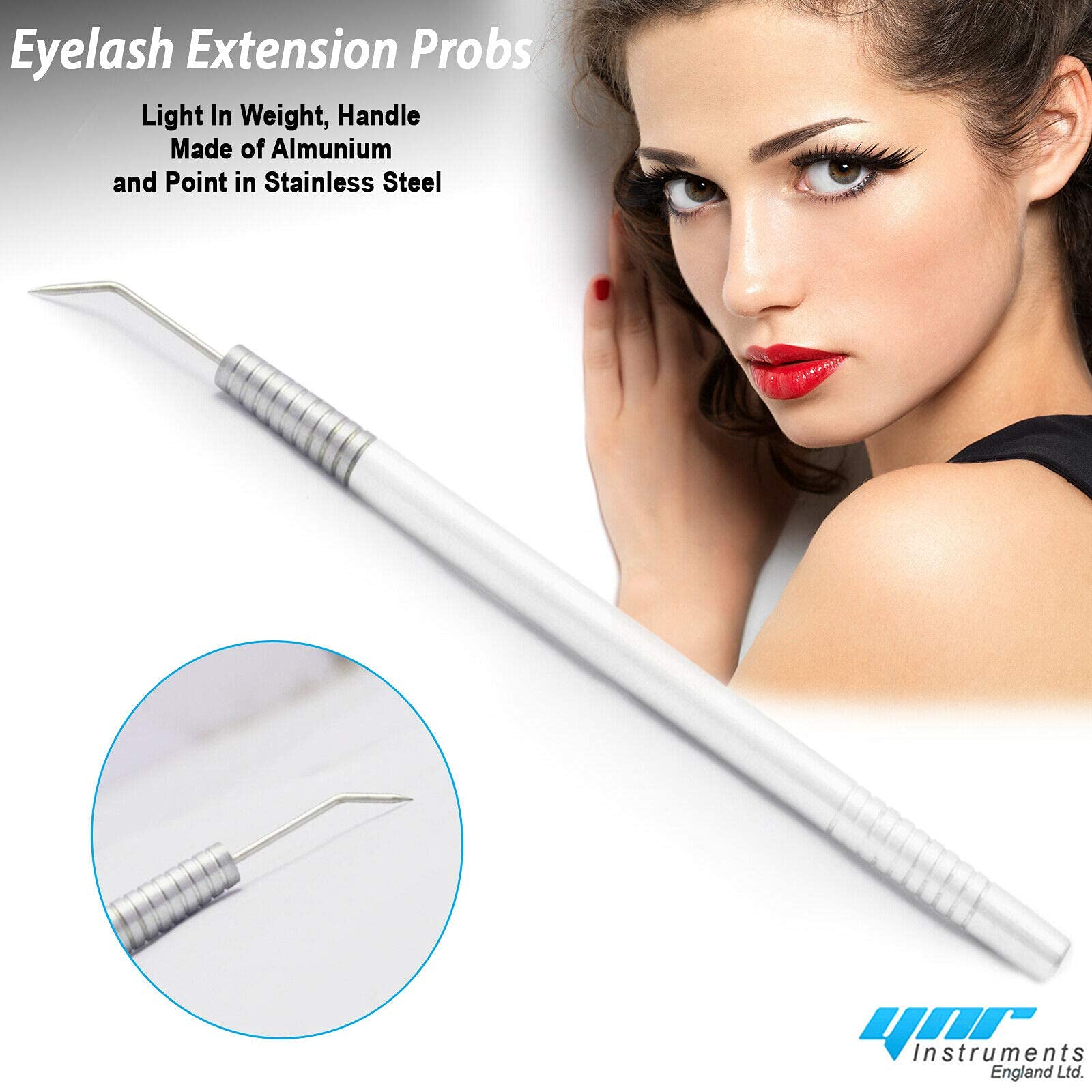 Premium Eyelash Mirror Tweezers & Lash Lift Perm Separating Comb Tools - 2-Piece Set for Professional Eyelash Extensions & Home Use