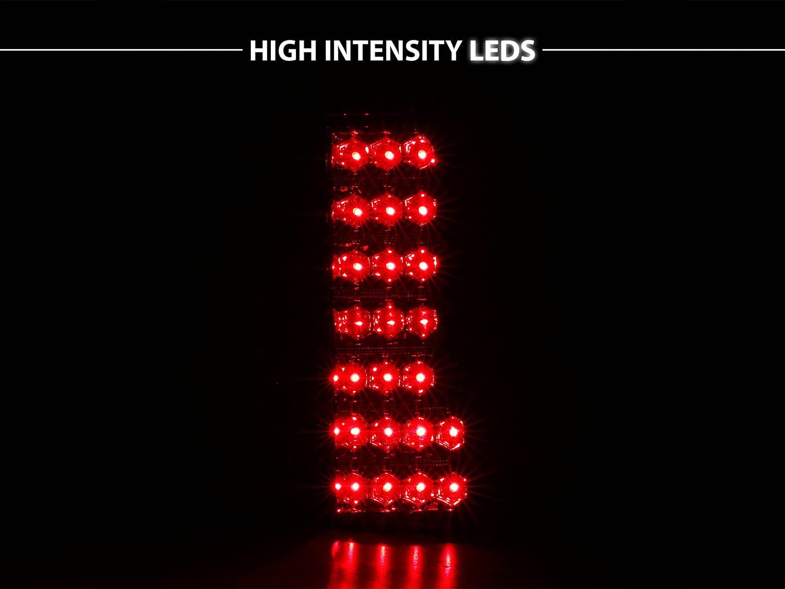 AmeriLite Red/Clear LED Tail Lights for Nissan Hardbody - Left & Right Pair - Durable, Bright, Easy Installation for Pickup Trucks & Off-Road Adventures