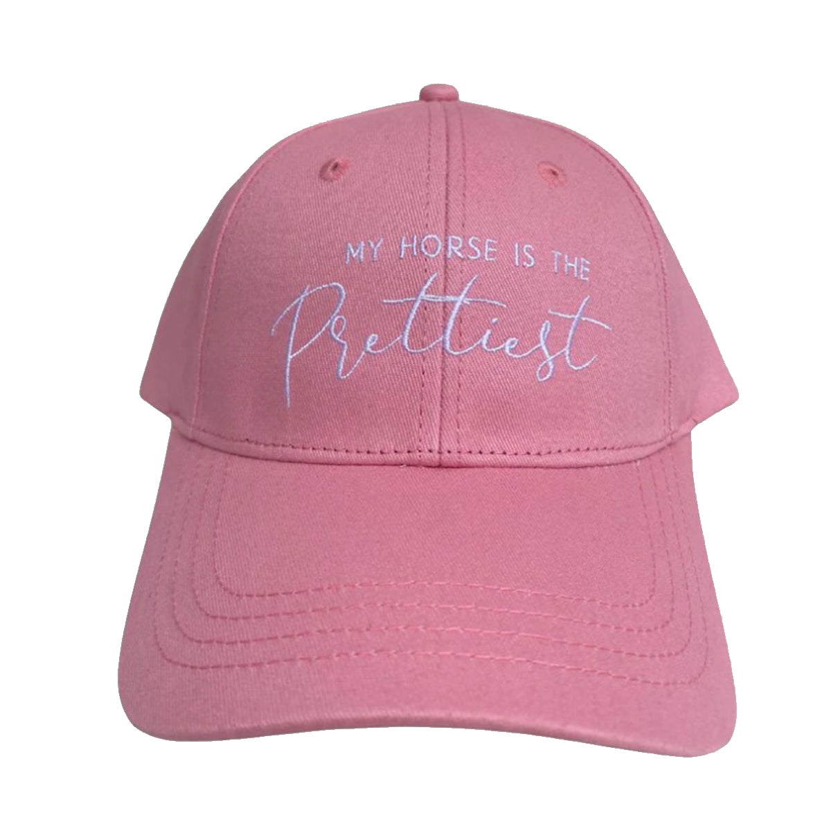 My Horse Is The Prettiest Equestrian Baseball Cap - Cute Horse Lover Gift for Riders, Equestrian Enthusiasts - Perfect for Horse Shows, Riding Lessons & Barn Life