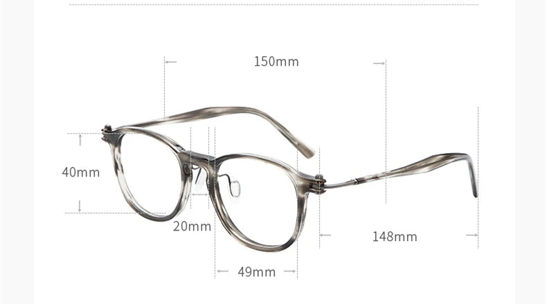 Stylish Unisex Black Square Acetate Eyeglasses Frame - Full Rim Lightweight Glasses for Men & Women (Model 0265585) | Perfect for Reading, Work, and Fashion Accessories