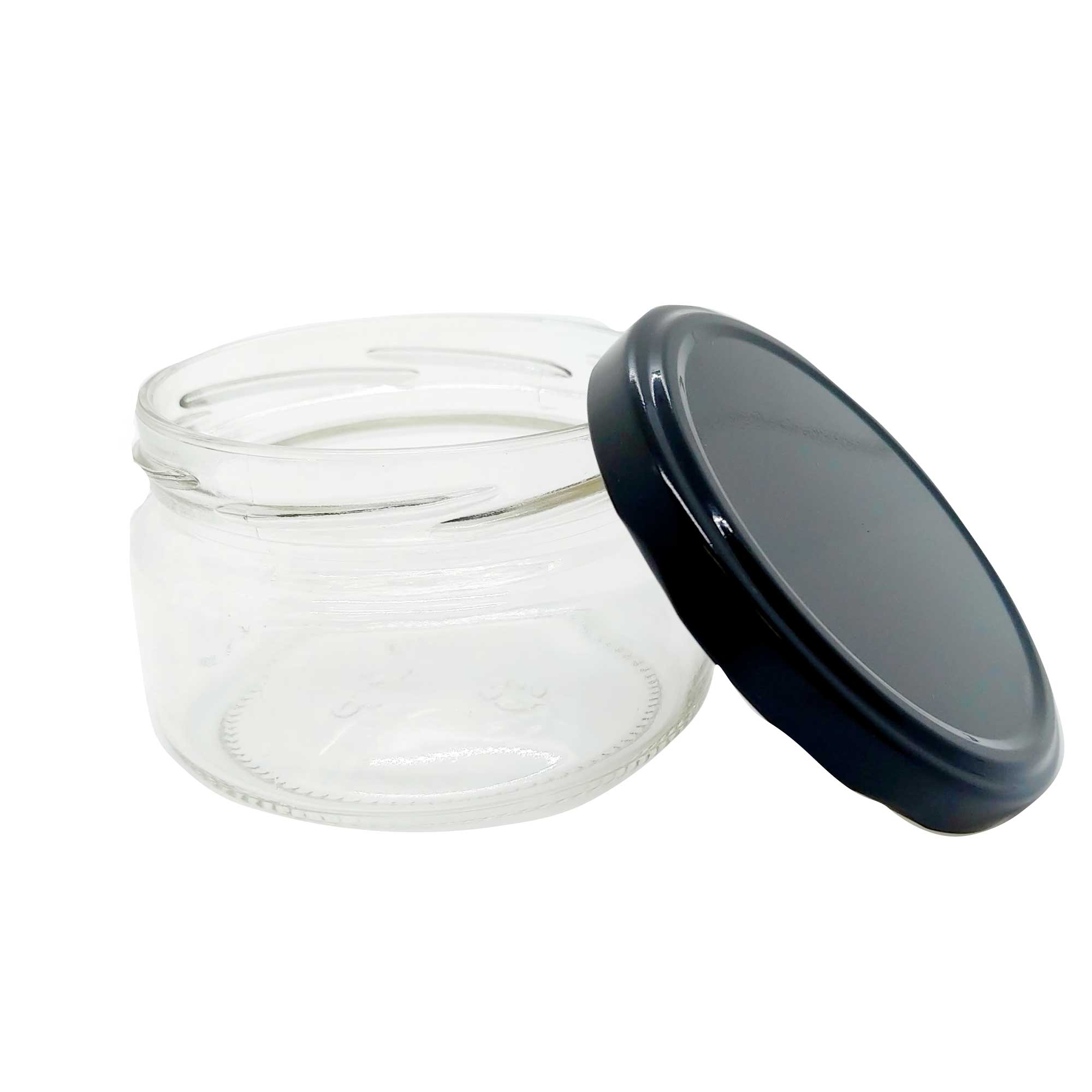 10-Pack 300ml Flint Glass Jars with Airtight Twist Lids - Round Food Storage & Cosmetic Containers for Spices, Jams, DIY Beauty Products (BPA-Free, Reusable)
