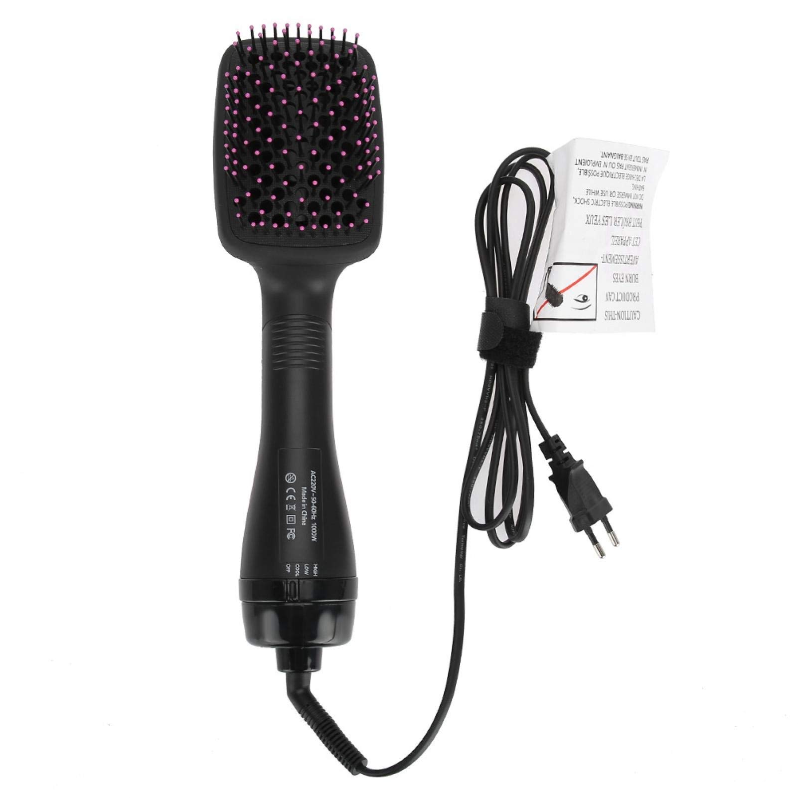 Professional Multifunctional Nylon Heated Hair Dryer & Straightener - 220V EU Standard Salon & Home Use for Fast Drying, Styling & Smoothing - Perfect for Travel, Daily Hair Care & Professional Styling