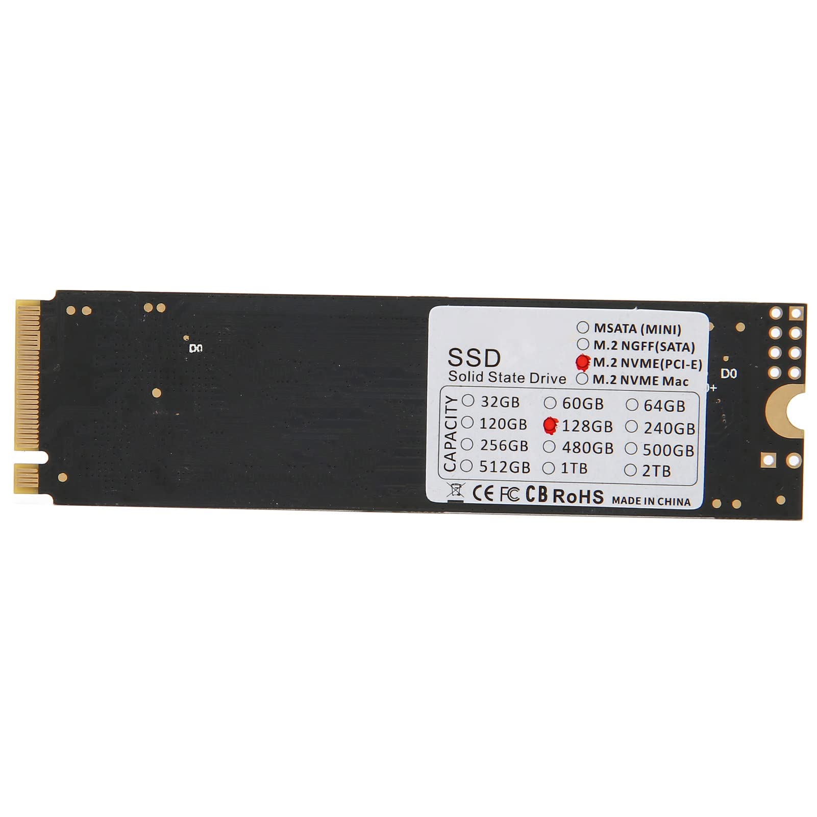ASHATA NVMe M.2 Internal SSD 128GB 256GB 512GB 1TB - High Speed PCIe NVMe SSD with 2000MB/s Read & 1500MB/s Write - Upgrade for Laptop & Desktop PC - Perfect for Gaming, Video Editing & Fast Boot Times