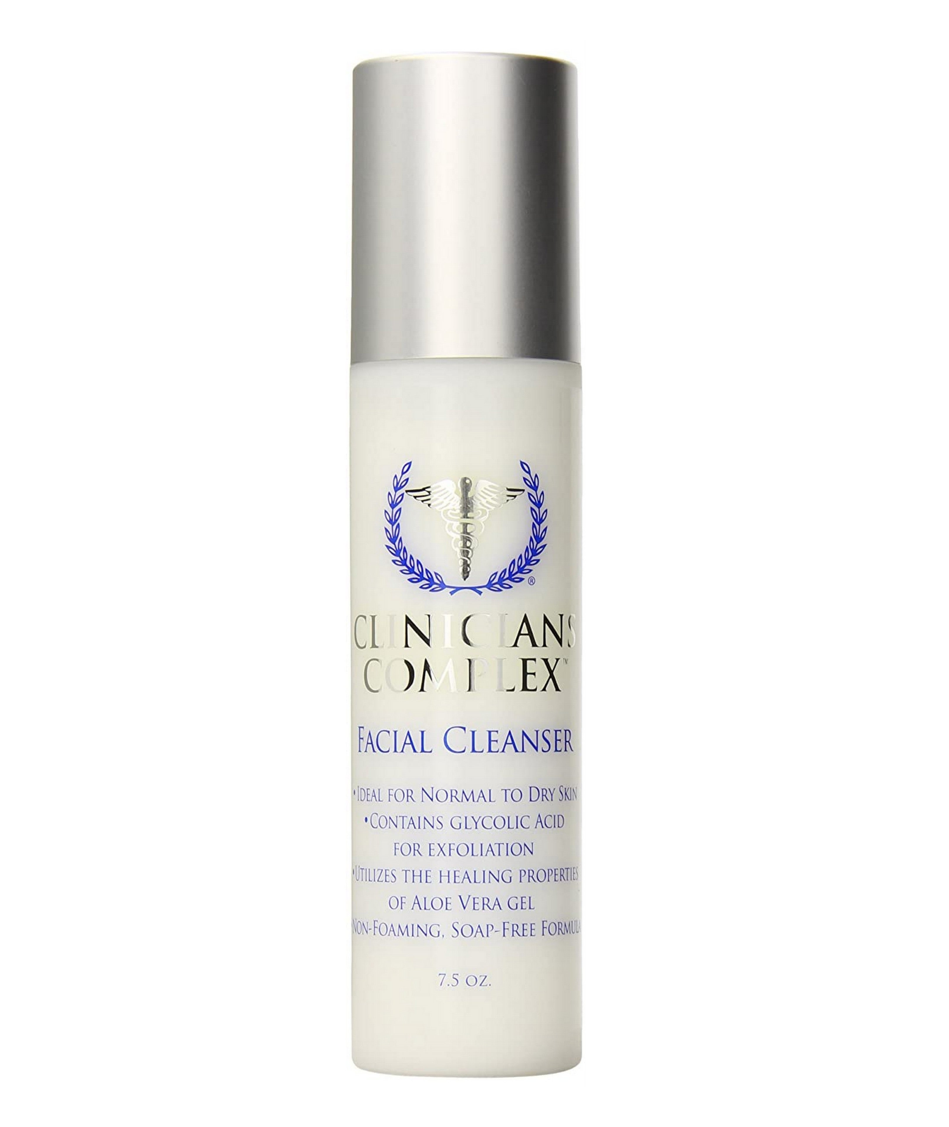 Clinicians Complex Facial Cleanser - 7.5 oz Gentle Foaming Face Wash for Sensitive Skin | Daily Deep Cleansing & Makeup Removal | Perfect for Morning & Night Skincare Routine