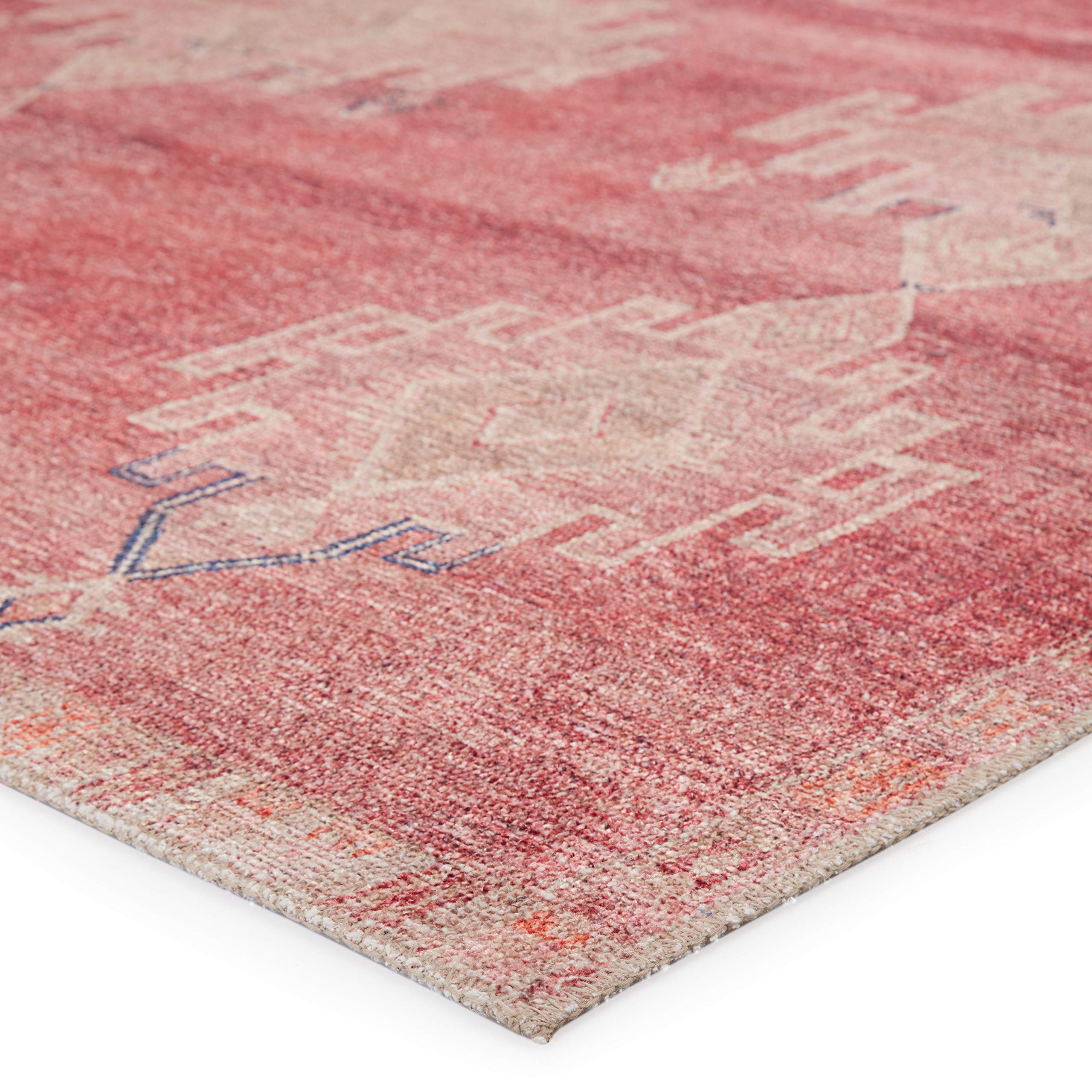Jaipur Living Machine Washable 2x10 Runner Rug - Farmhouse Style Pink Area Rug for Hallway, Kitchen, or Entryway | Soft & Durable Home Decor