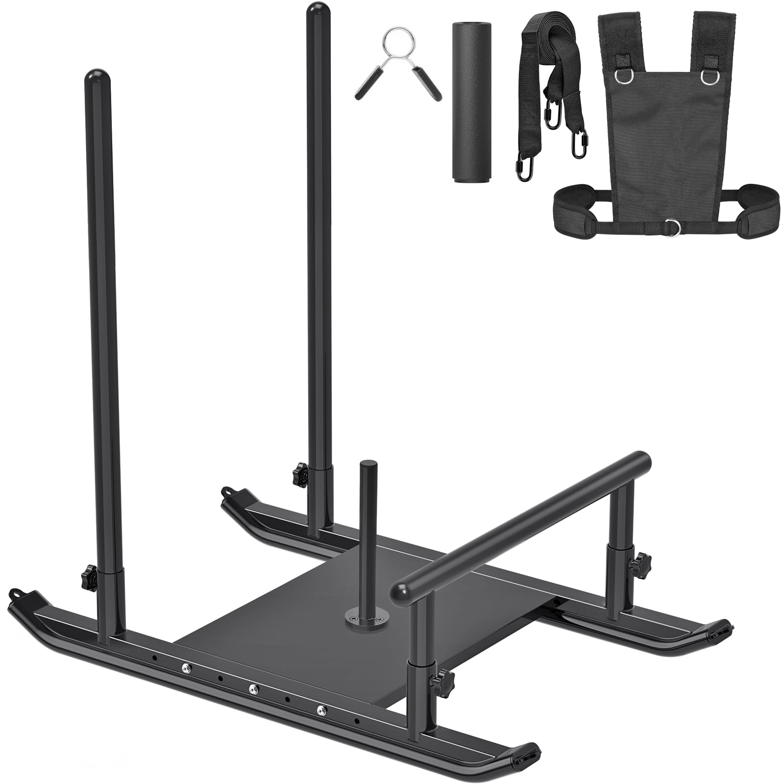Kipika Heavy-Duty Weight Sled for Strength & Speed Training - Fitness Sled Workout Equipment for Muscle Building & Explosive Power - Compatible with 1