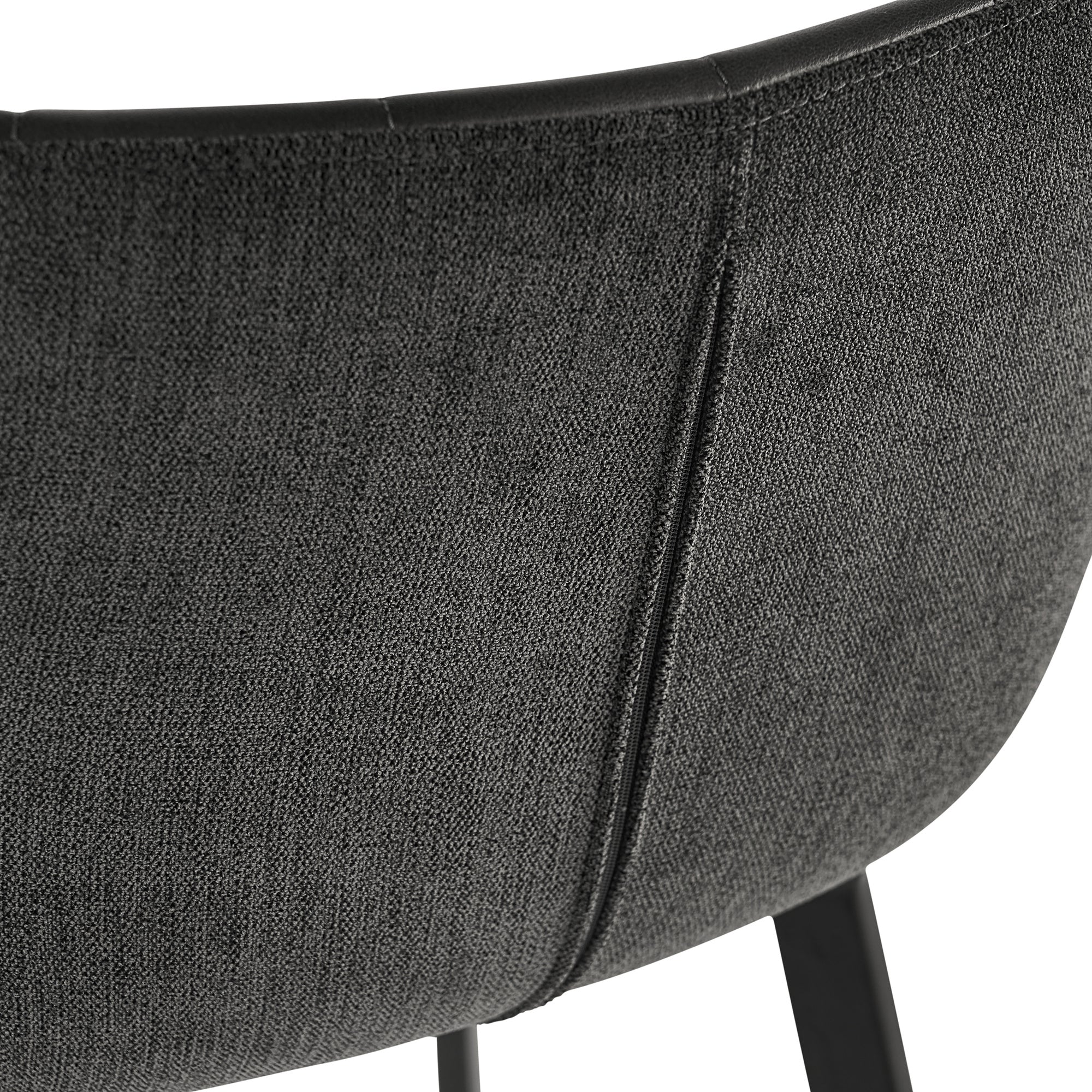Arabella Barstool - Bravo Portabella & Polo Club Kohl Grey Modern Bar Stool | Sunpan Furniture 104491 | Perfect for Kitchen Islands, Breakfast Bars & Home Decor