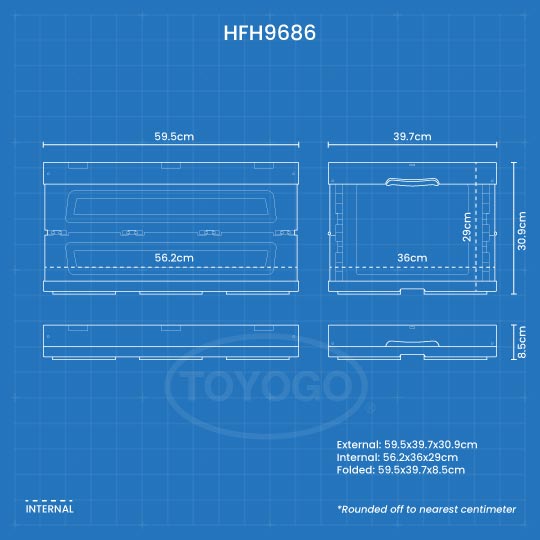 Collapsible Storage Box 23.2