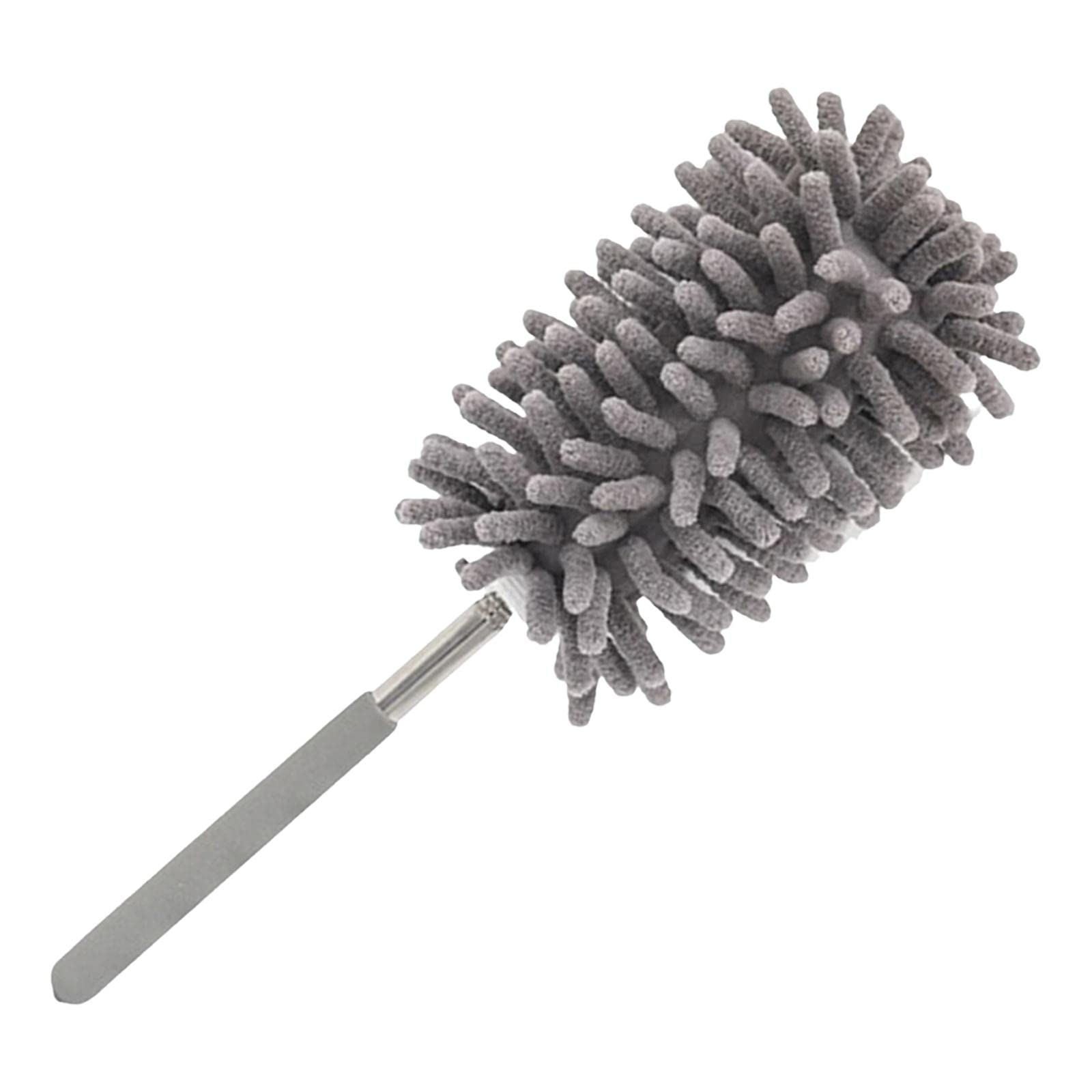 Bothyi Soft Dust Cleaning Brush - Multi-Purpose Dusting Brush for Home, Car, Ceiling, Curtain & Kitchen Cleaning - Grey | Perfect for Housework, Vehicle Detailing & Hard-to-Reach Areas