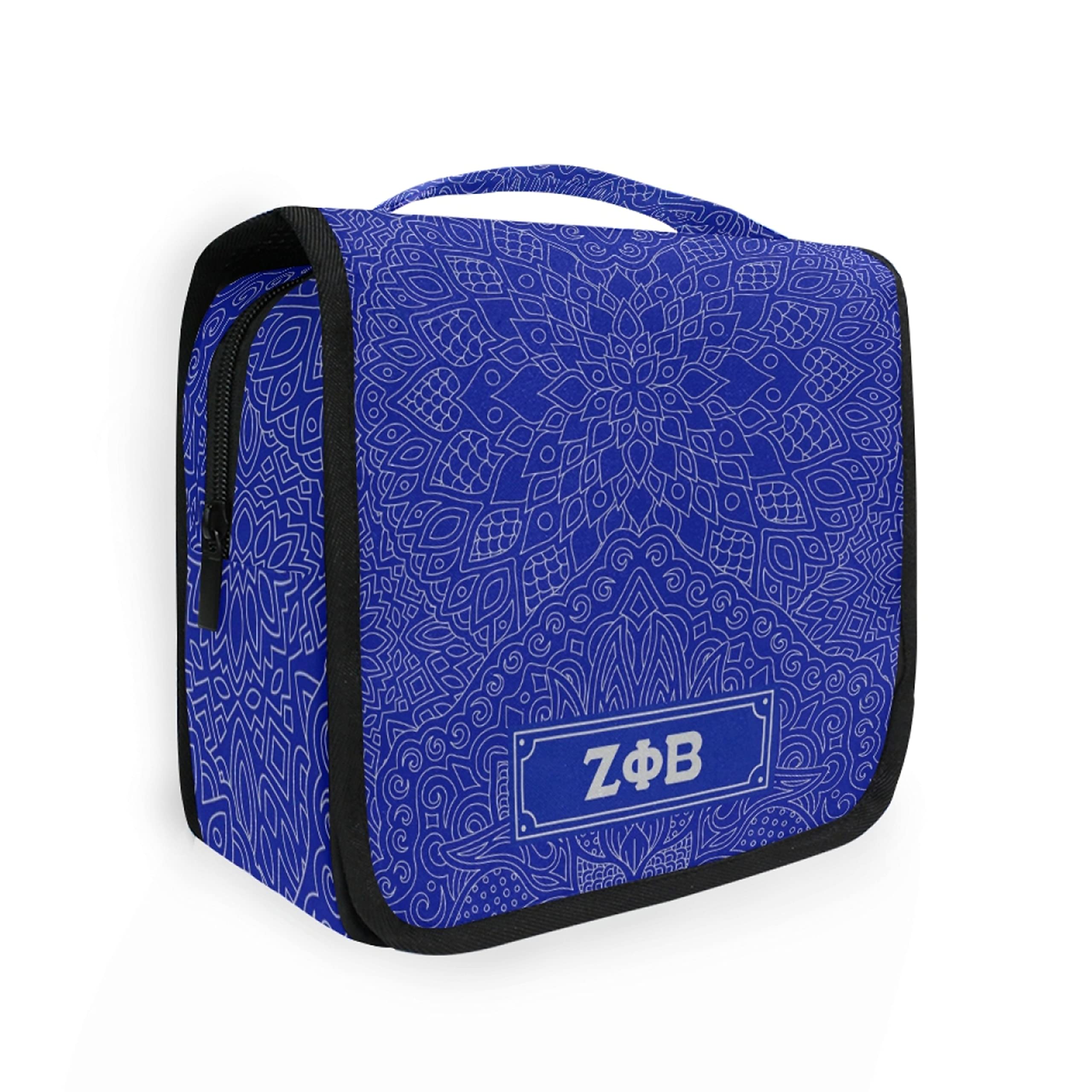 Zeta Phi Beta Sorority Toiletry Travel Bag Organizer - Official Vendor BBGreek - Perfect for College, Greek Events & Travel Accessories