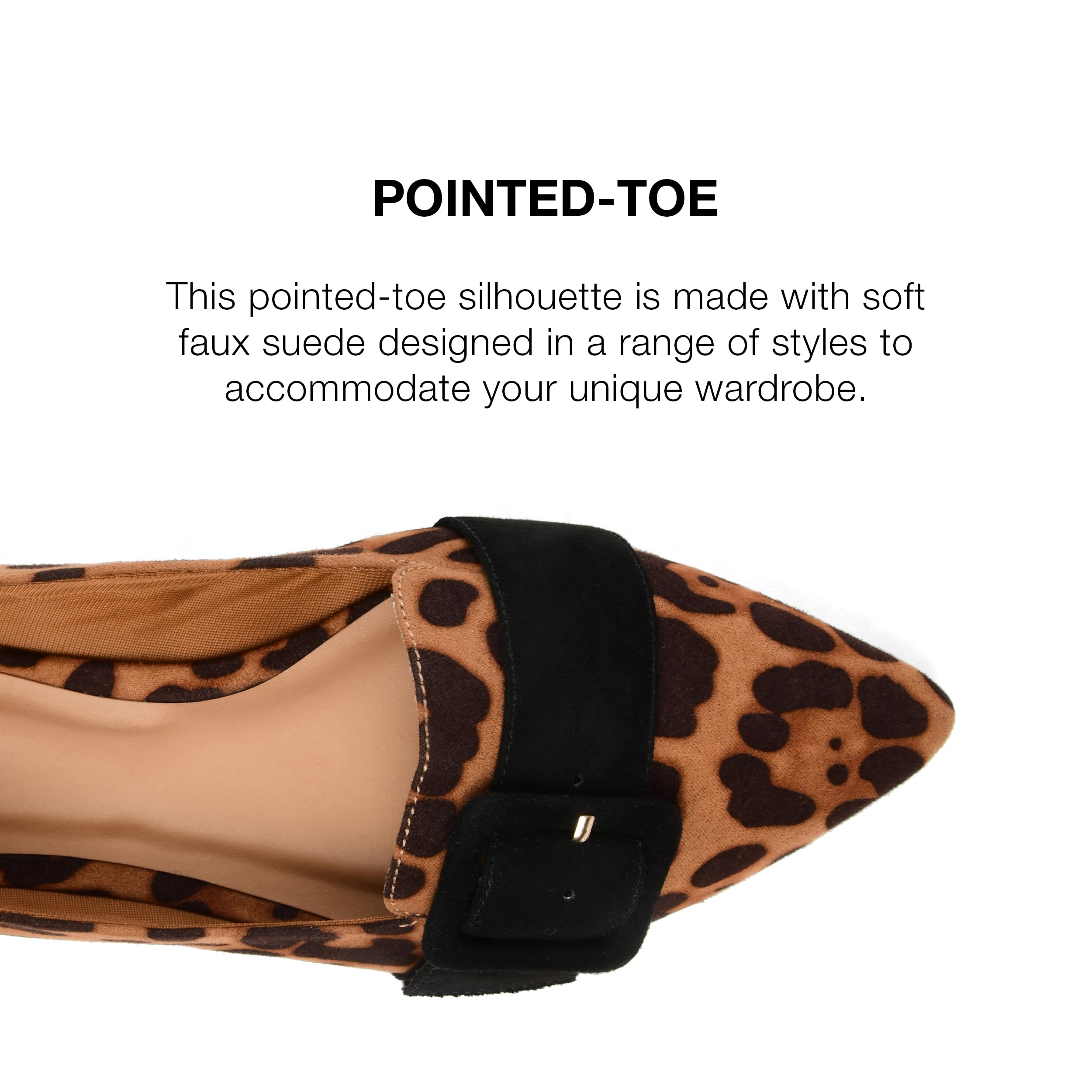 Journee Collection Women's Flats - Comfortable Ballet Shoes for Work & Casual Wear | Slip-On Loafers for Office, Travel & Everyday Use