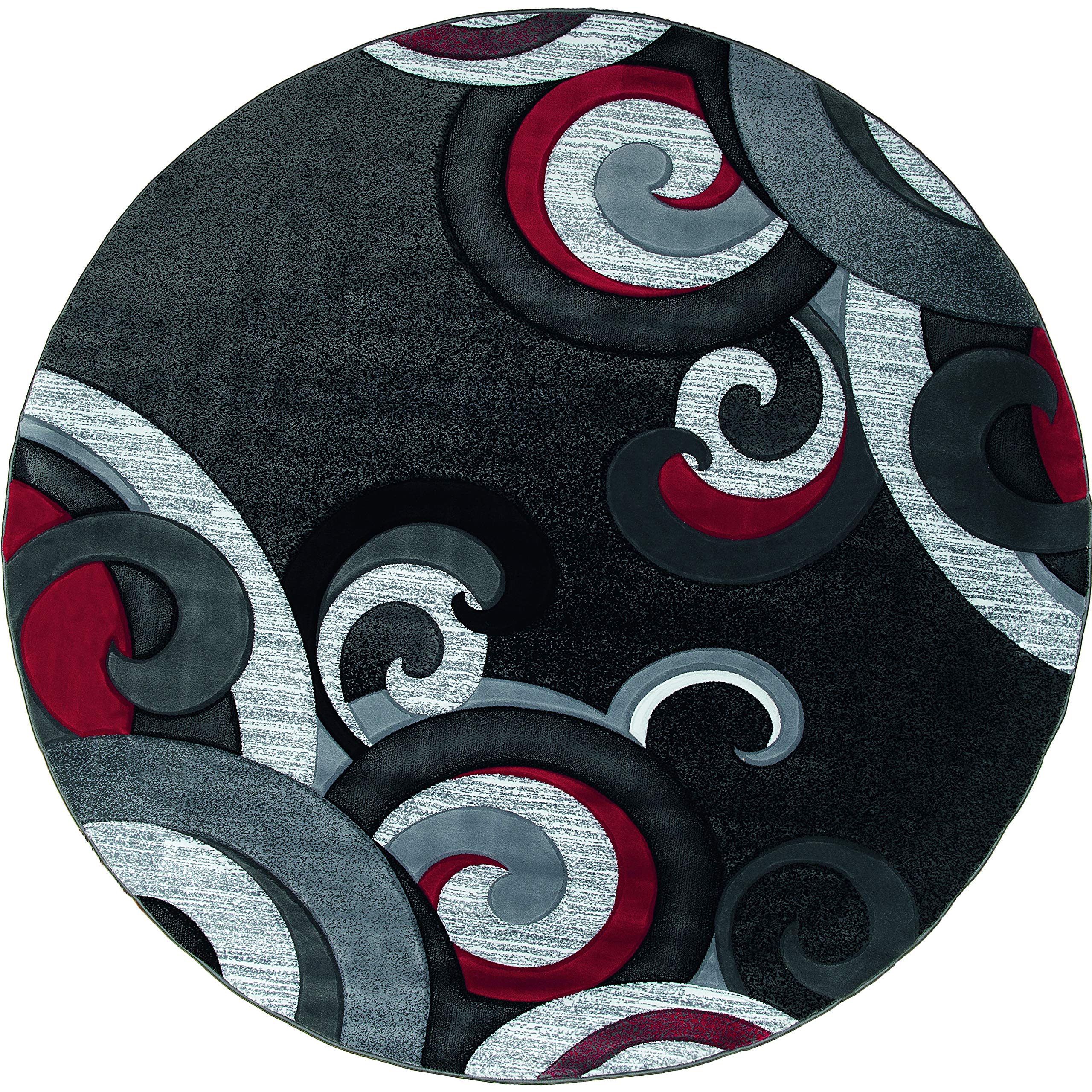 United Weavers of America Bristol Rhiannon Red Round Area Rug 7'10