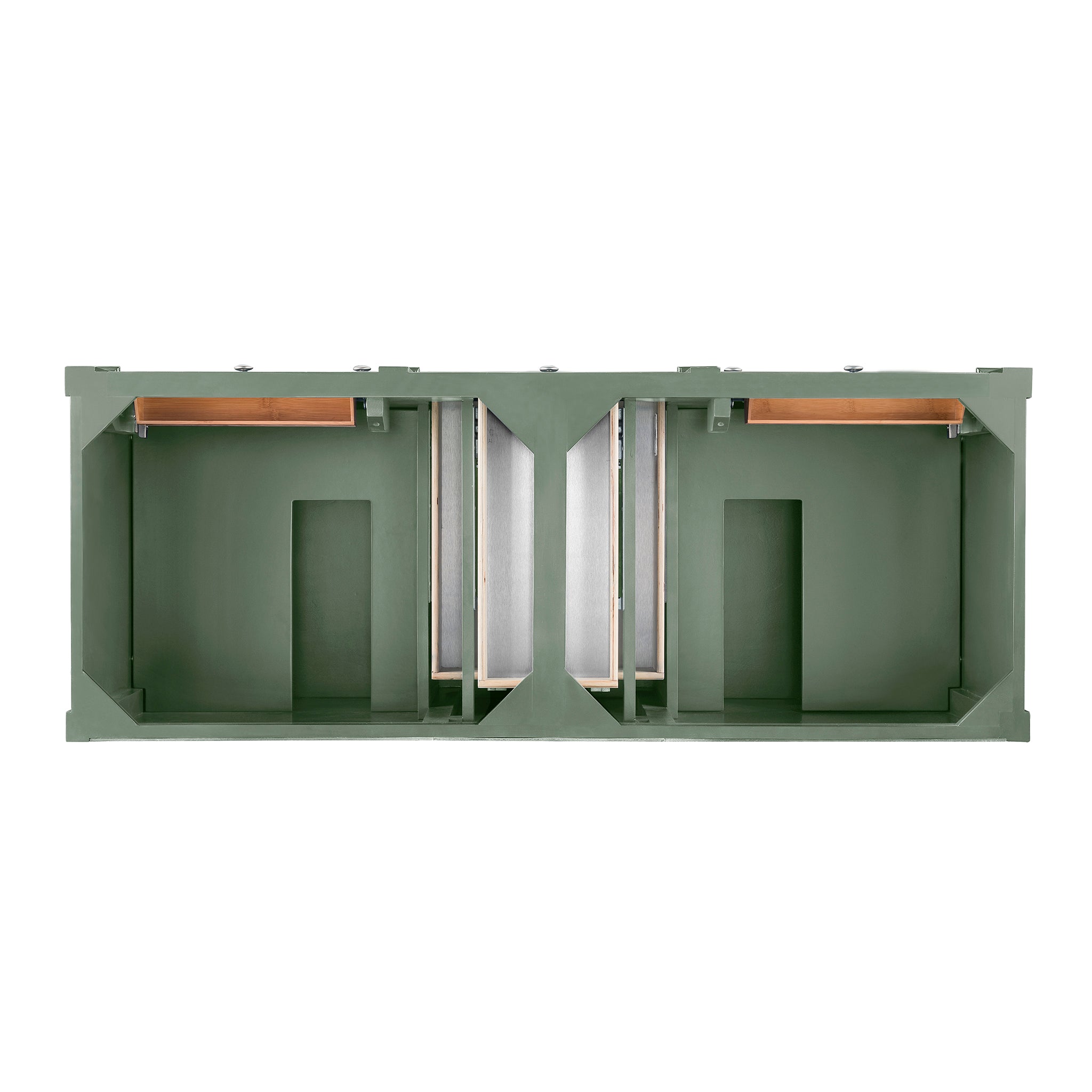 Brittany 60-Inch Double Vanity in Smokey Celadon - Modern Bathroom Vanity with Dual Sinks for Master Bathroom Remodel