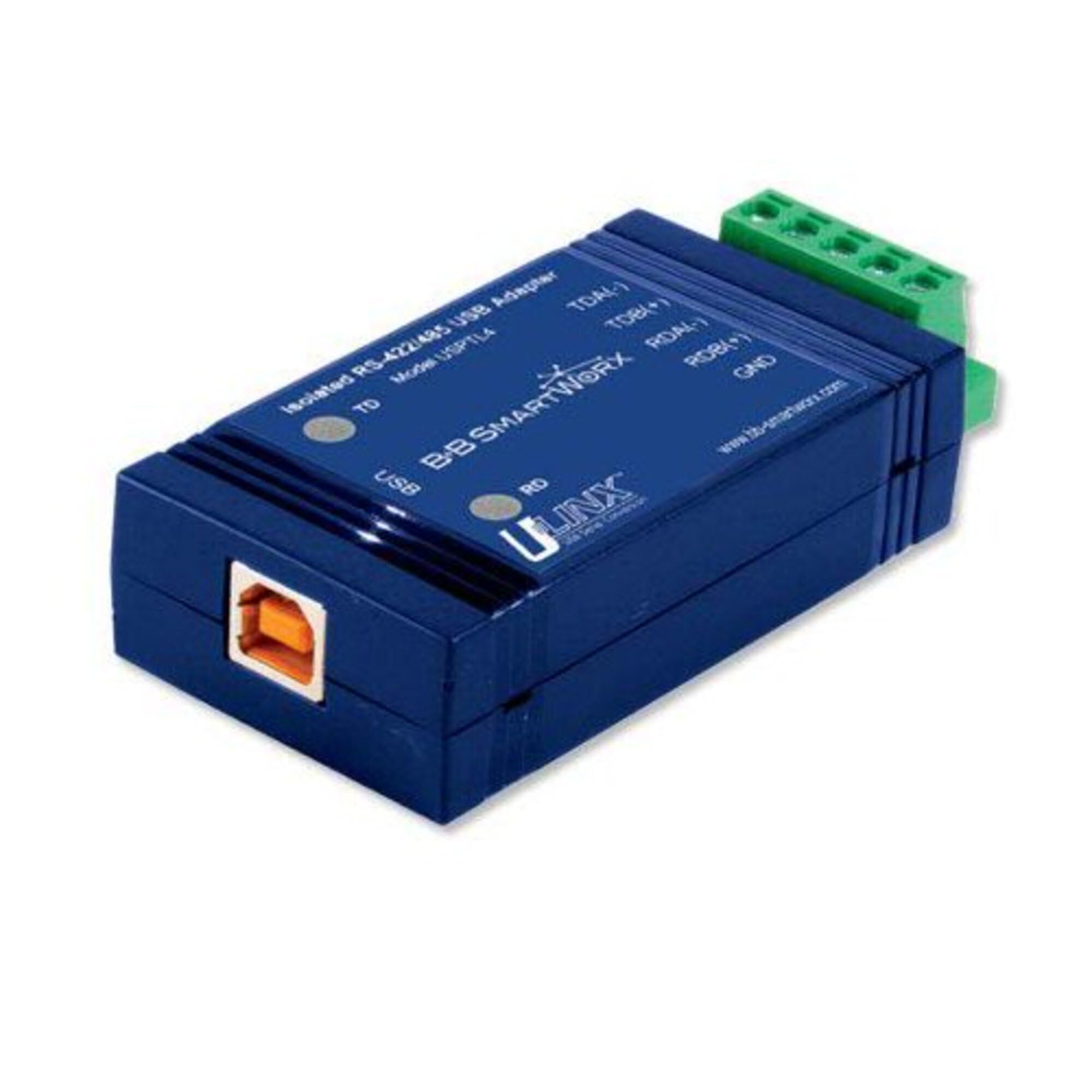 ADVANTECH BB-USPTL4-LS USB to RS-422/485 Converter - Non-Isolated Serial Adapter with Locked Serial Number & Included USB Cable for Industrial Automation & Data Communication